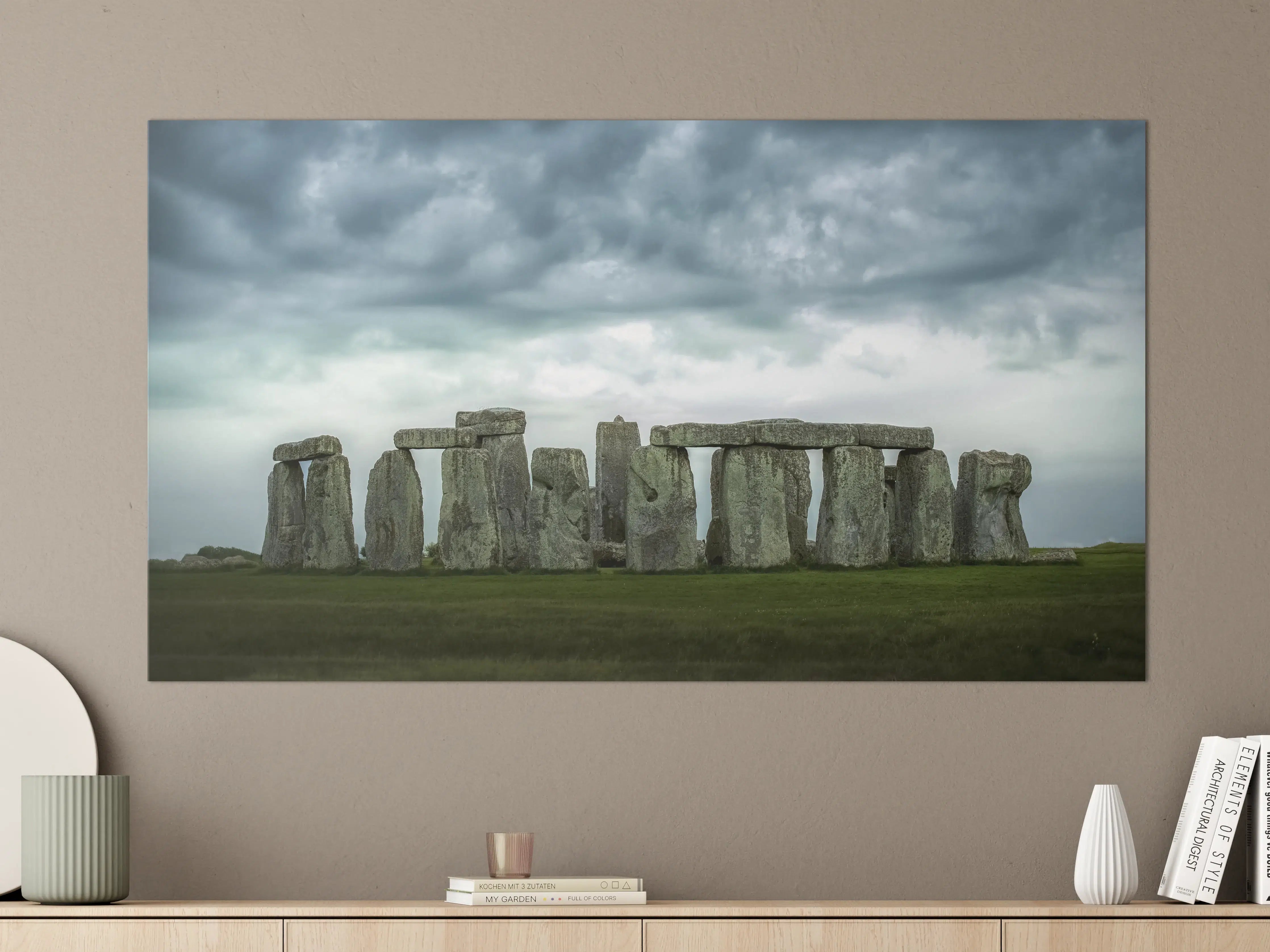 Große Wandbilder - Stonehenge bei Sturm