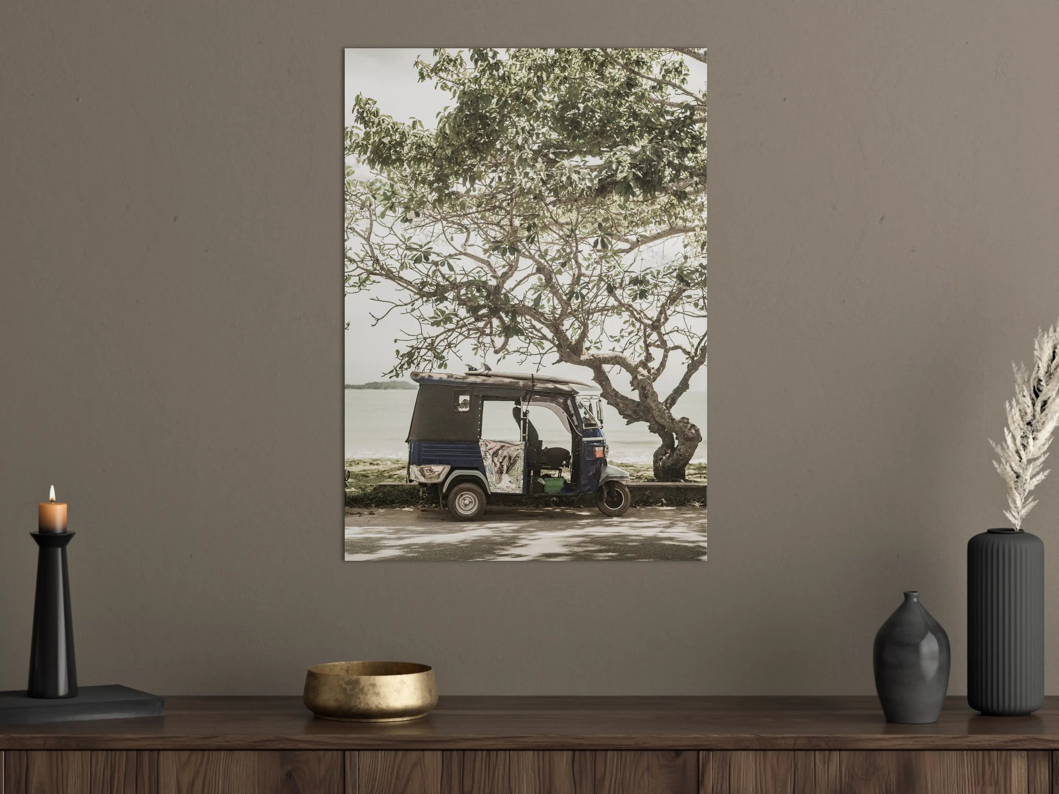 Große Wandbilder - Strand-Tuk-Tuk in Naturlandschaft