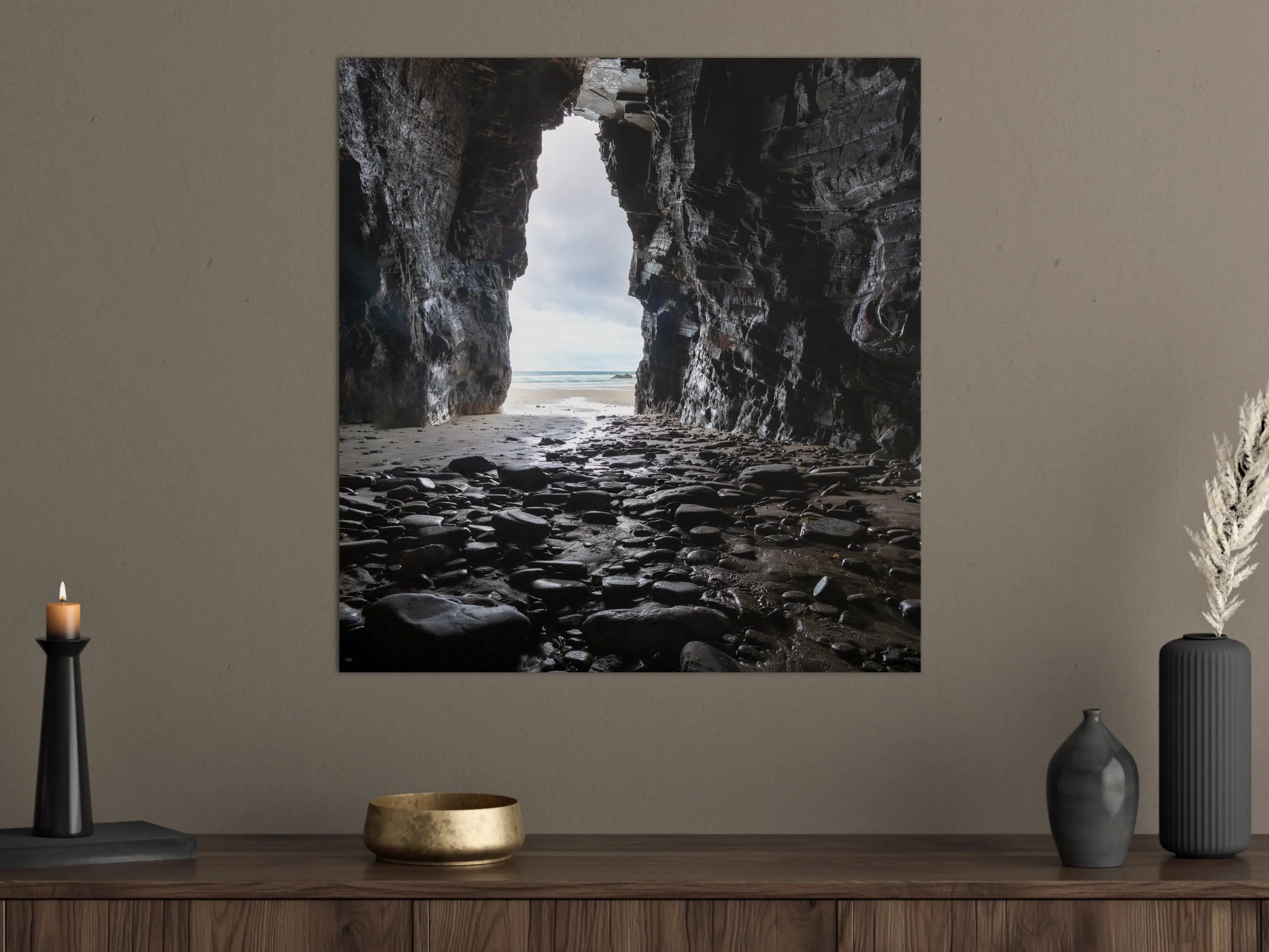 Große Wandbilder - Strandhöhle in Nordspanien