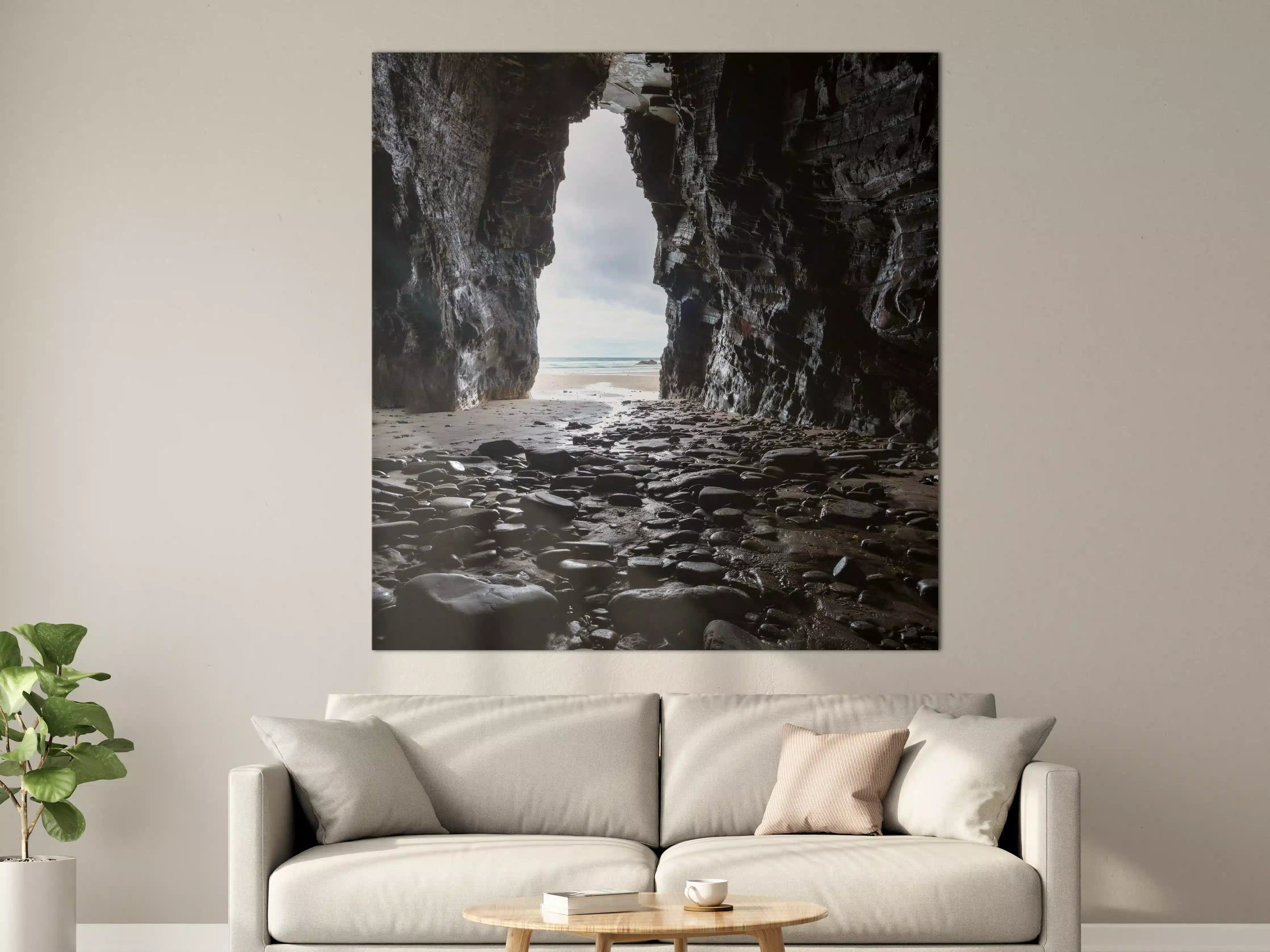 Große Wandbilder - Strandhöhle in Nordspanien