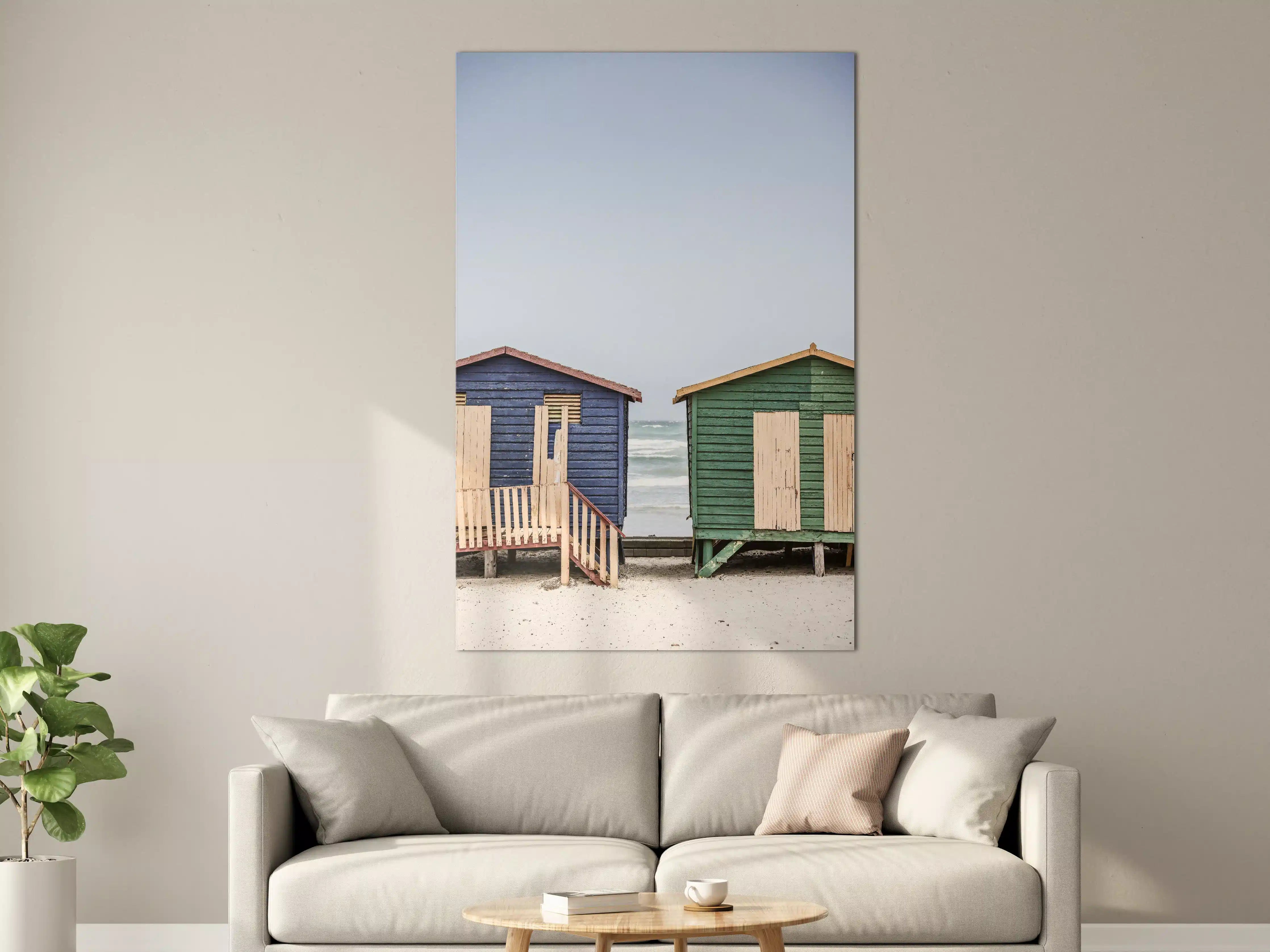 Große Wandbilder - Strandhütten am Meer
