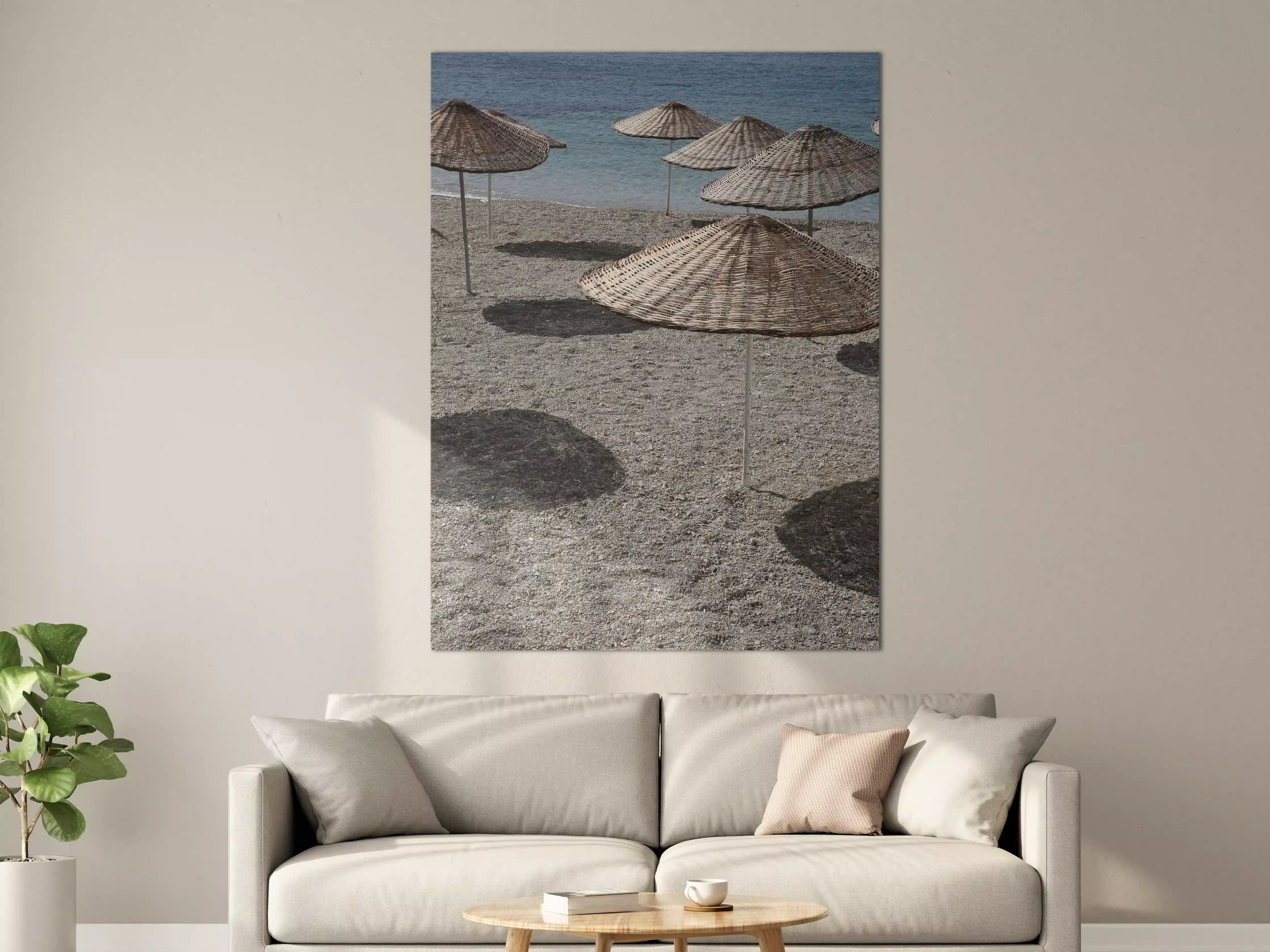 Große Wandbilder - Strandidylle mit Schattenplätzen
