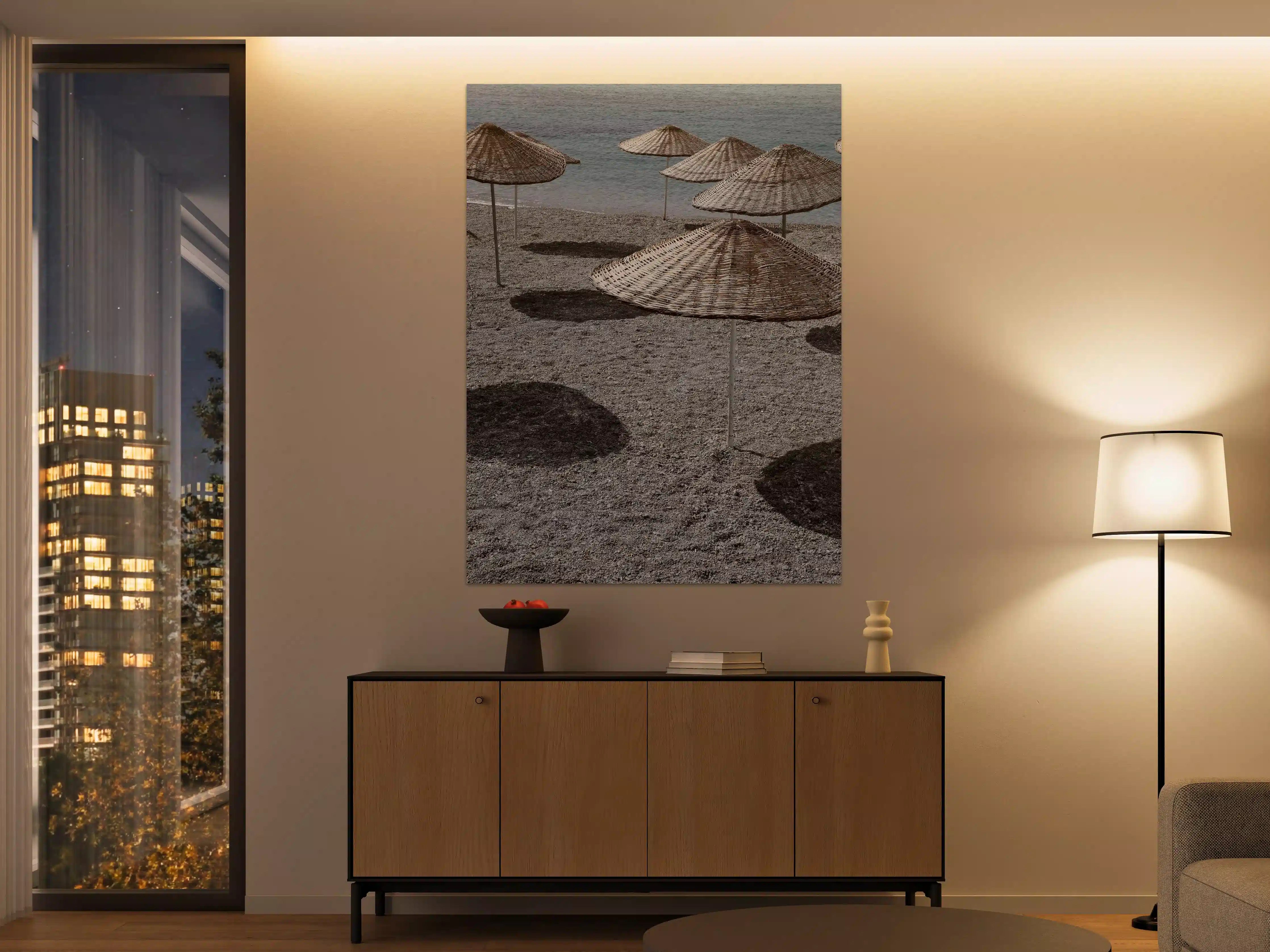 Große Wandbilder - Strandidylle mit Schattenplätzen