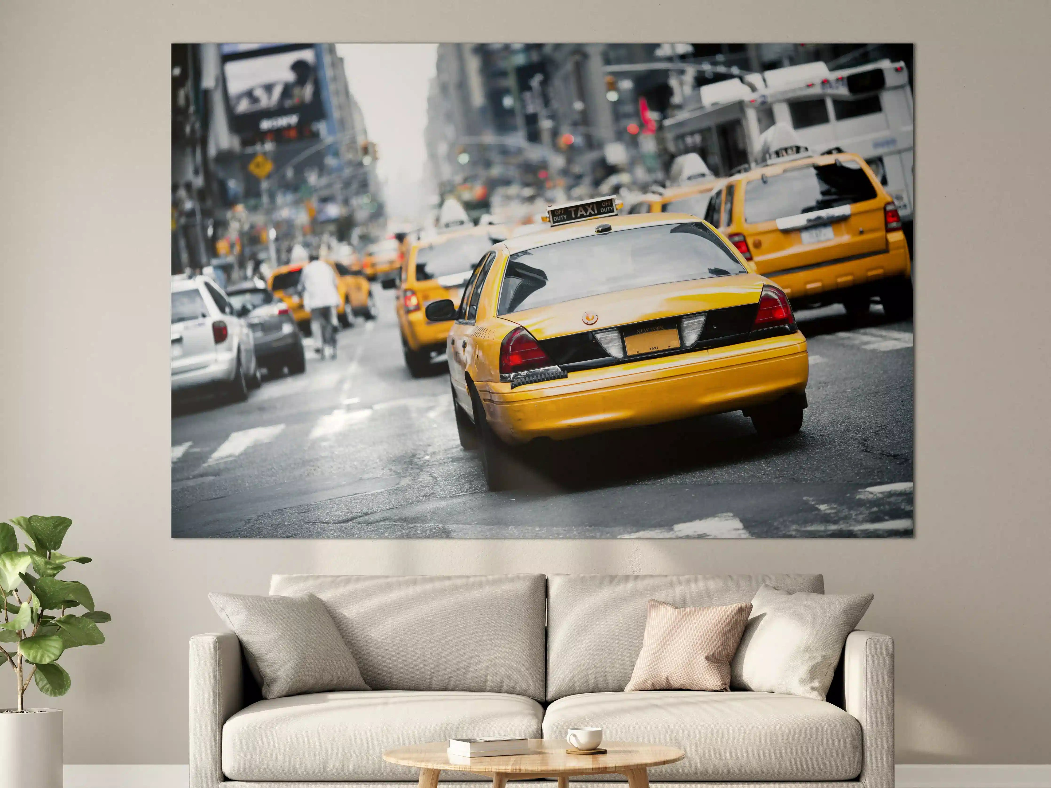Große Wandbilder - Straßenverkehr von New York
