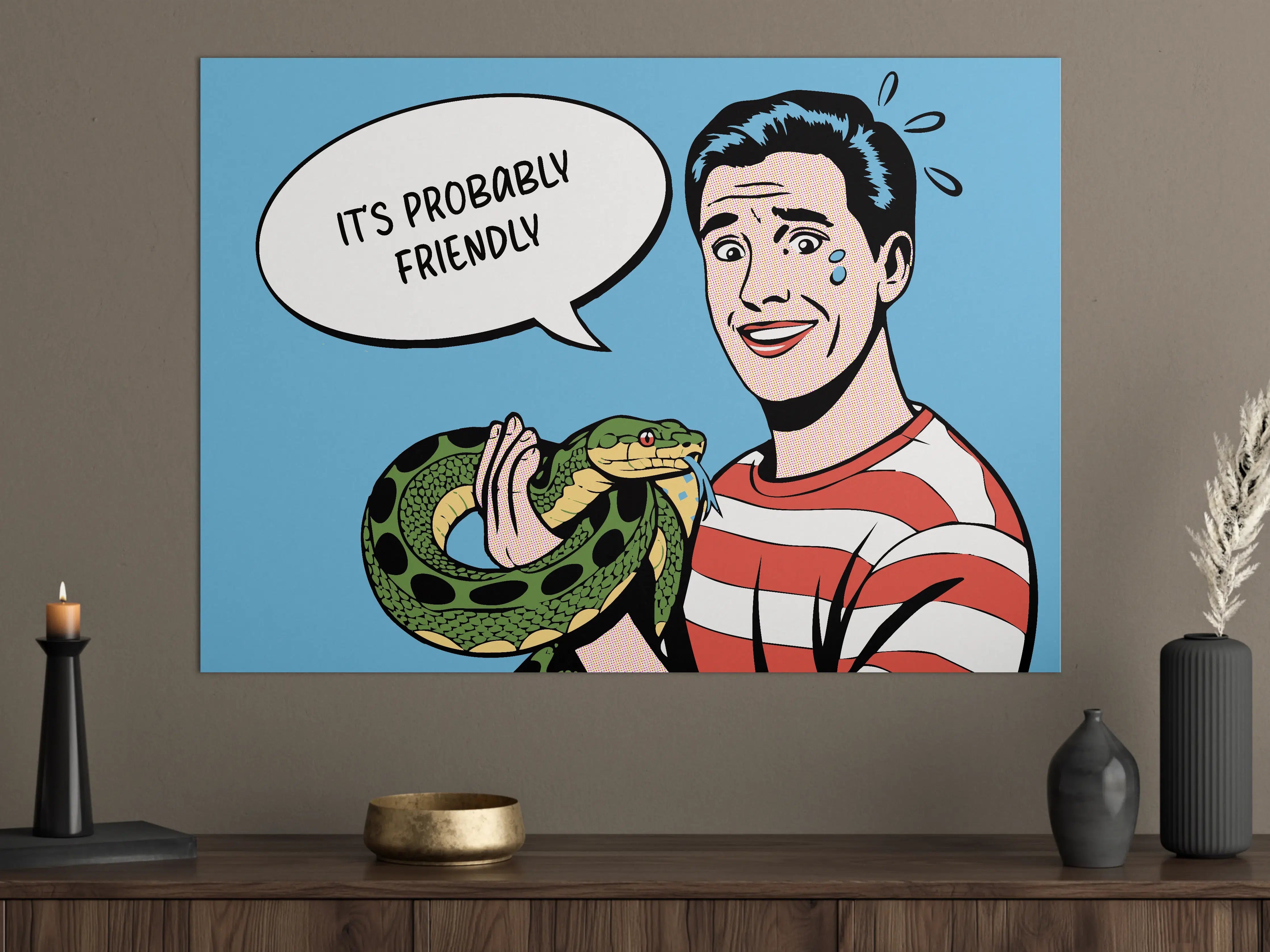 Große Wandbilder - Streetart-Graffito mit urbaner Kulisse