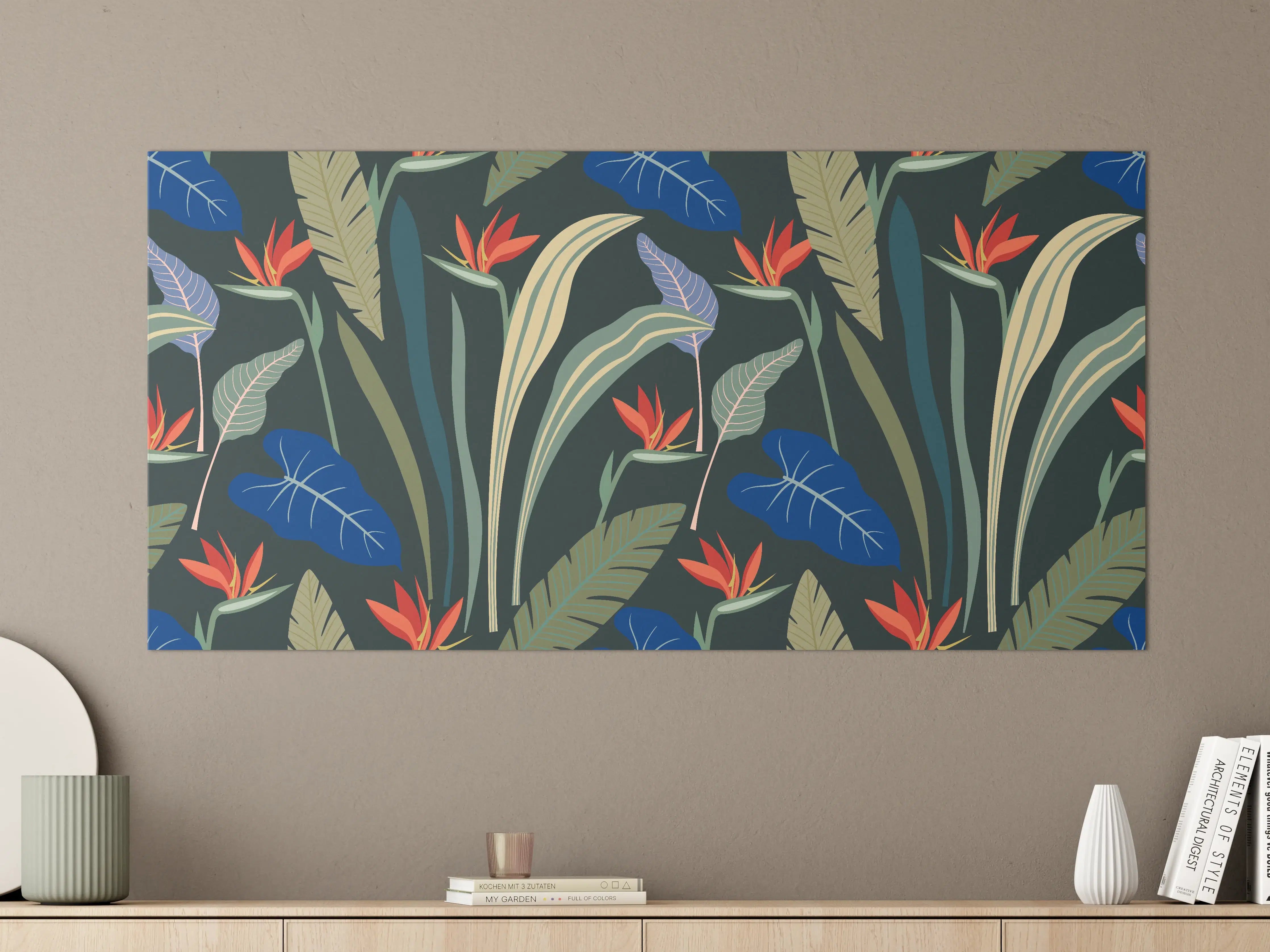 Große Wandbilder - Strelitzia Tropische Blütenpracht