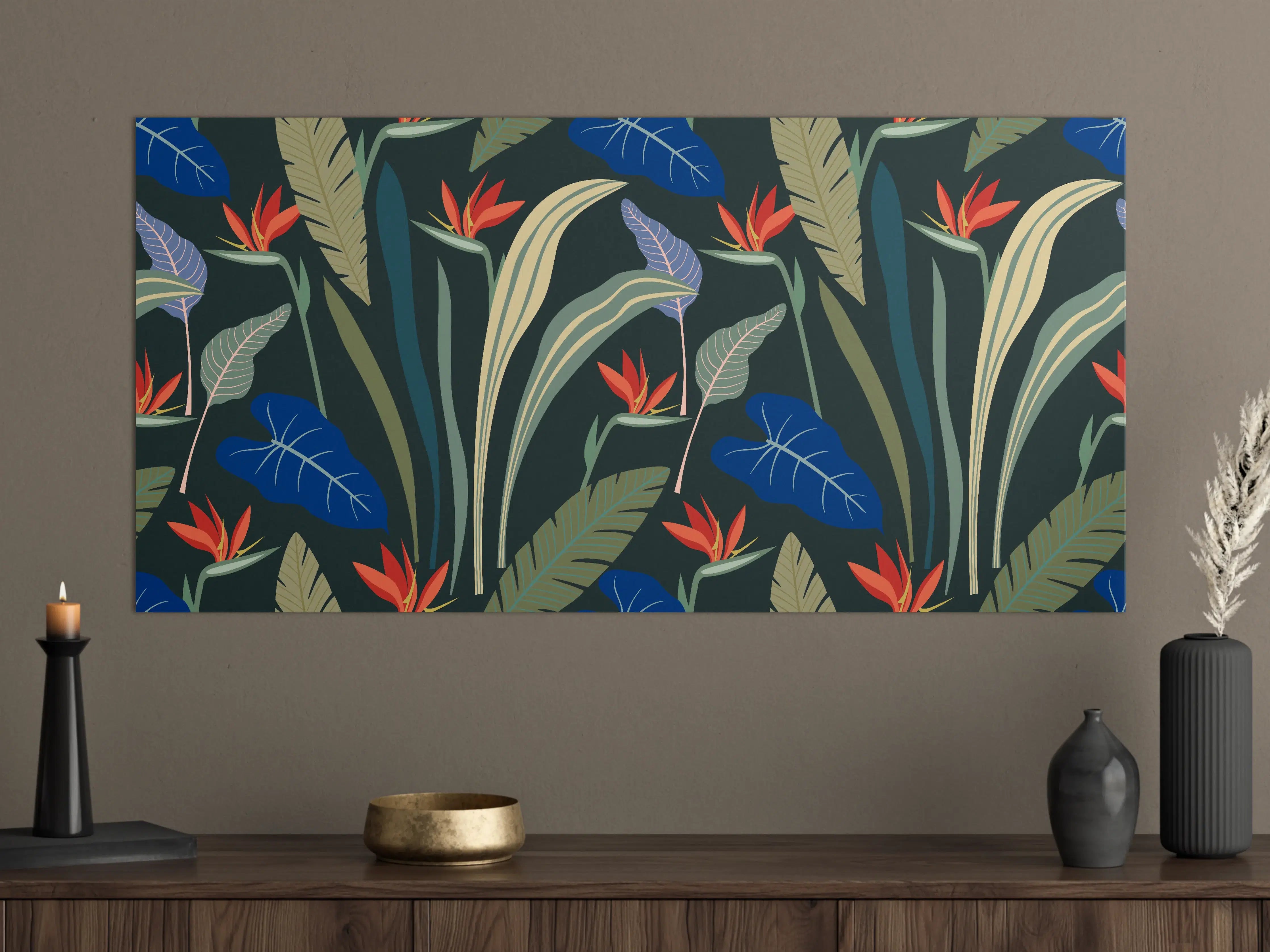 Große Wandbilder - Strelitzia Tropische Blütenpracht