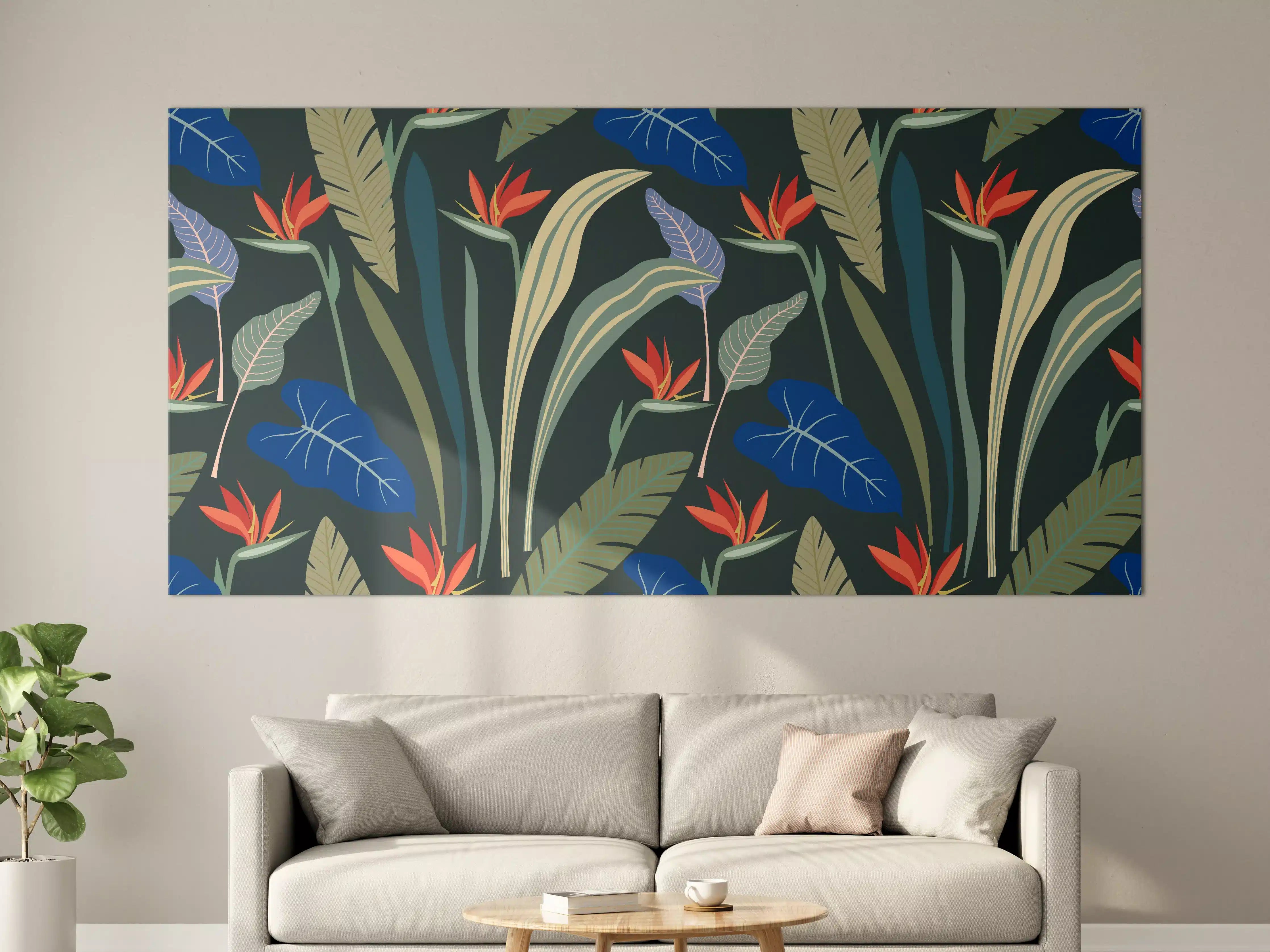 Große Wandbilder - Strelitzia Tropische Blütenpracht