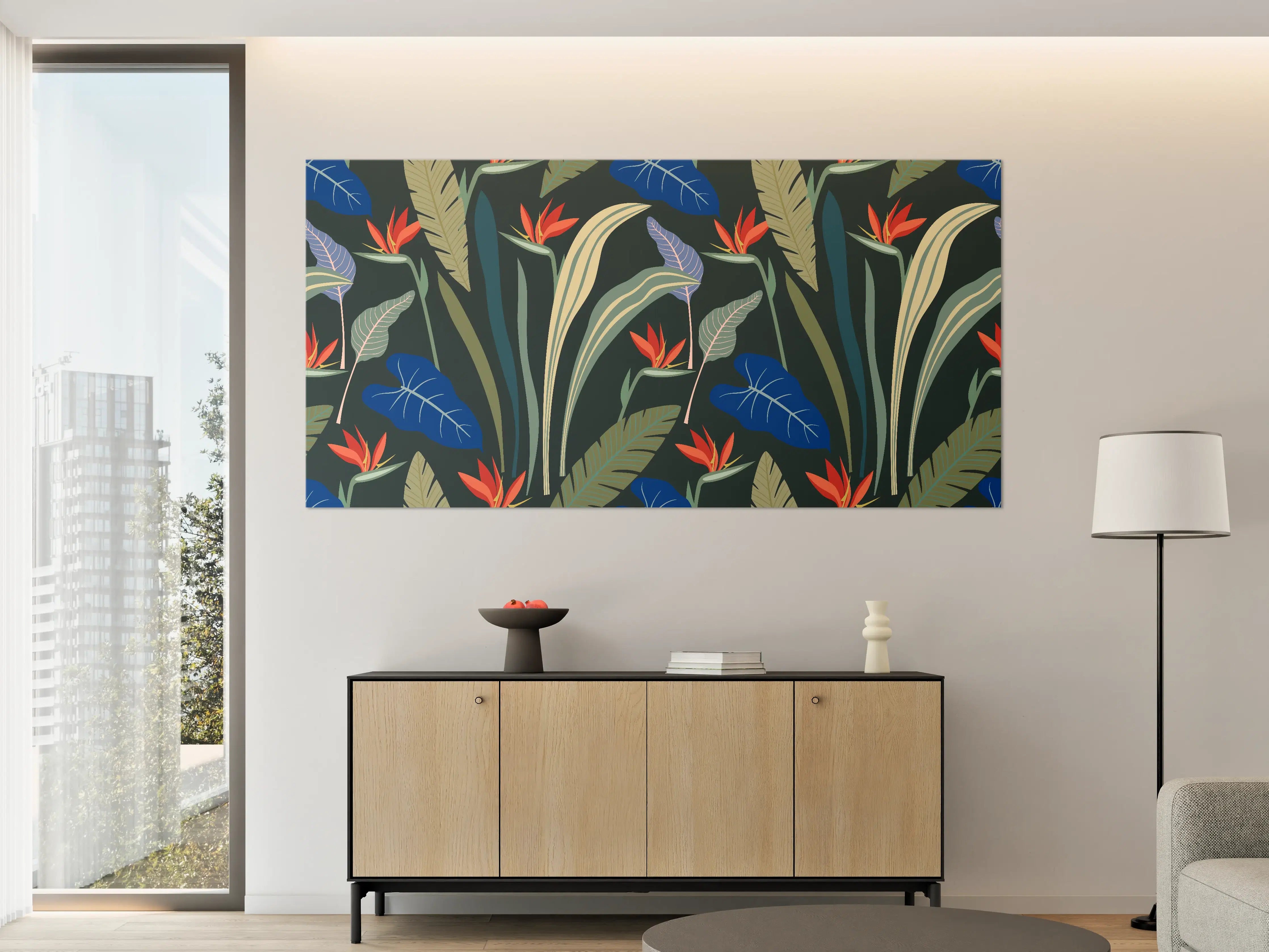 Große Wandbilder - Strelitzia Tropische Blütenpracht