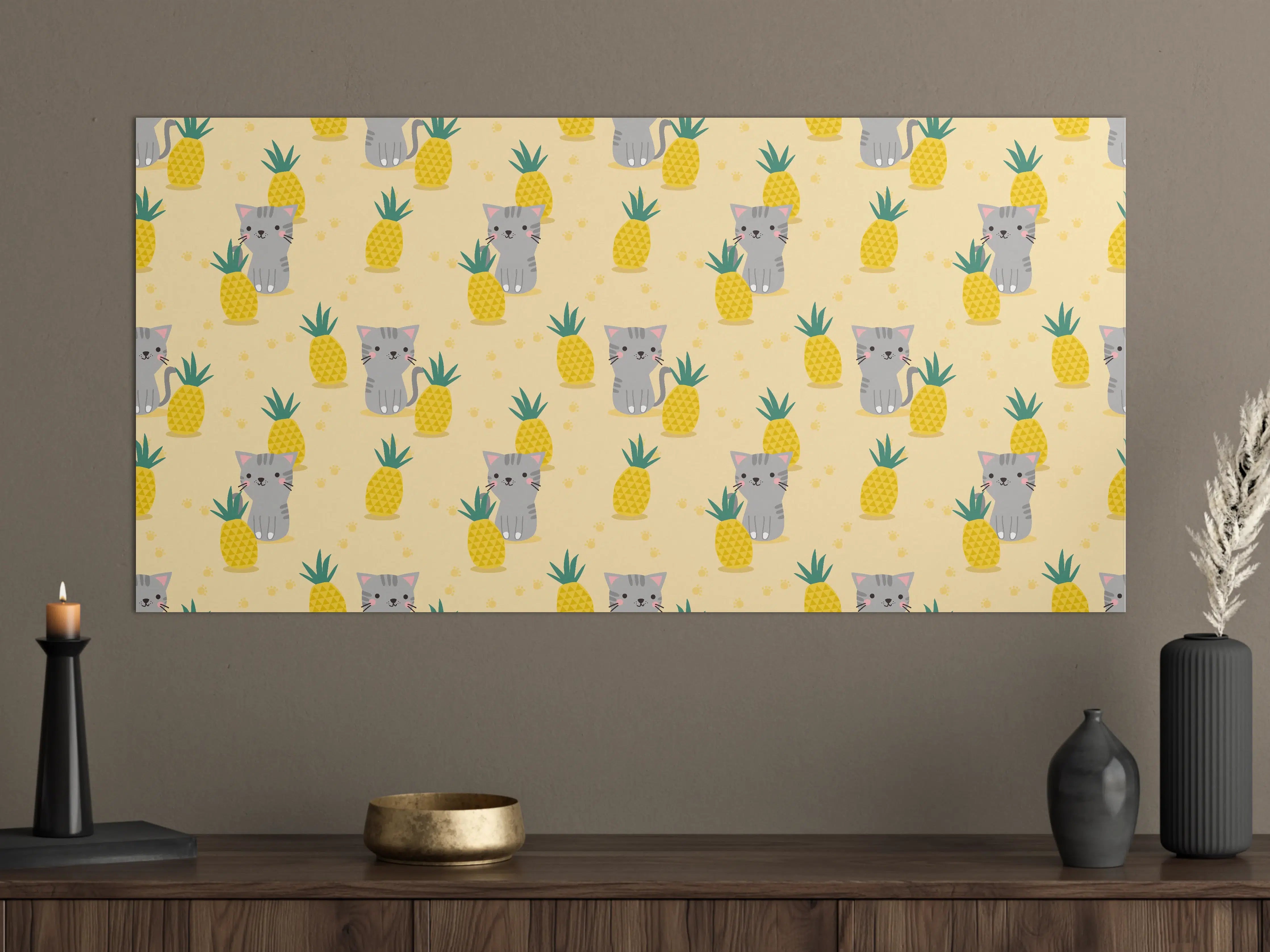 Große Wandbilder - Süßer Koala mit Ananas-Motiv