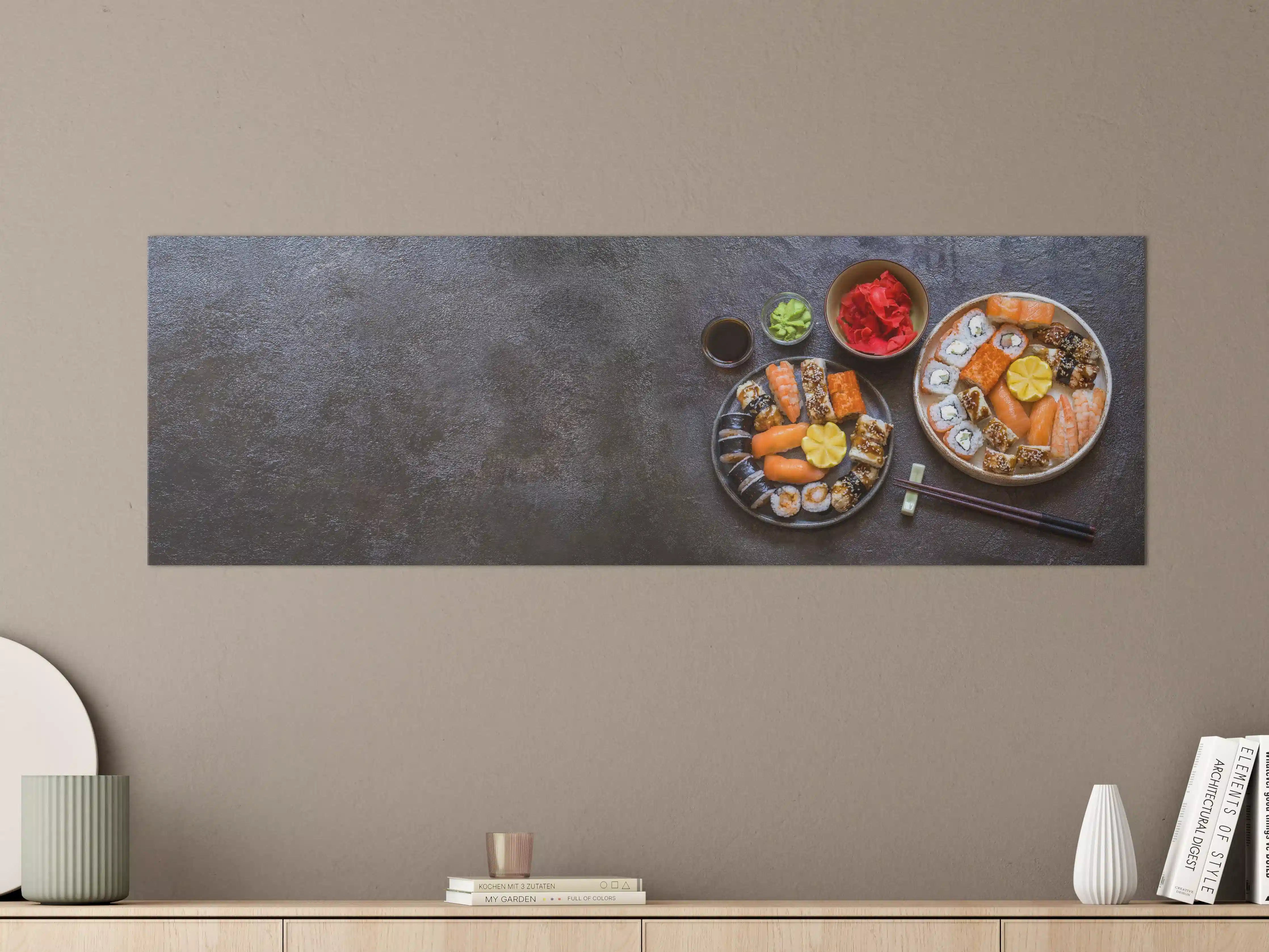 Große Wandbilder - Sushi-Bowl mit Lachs