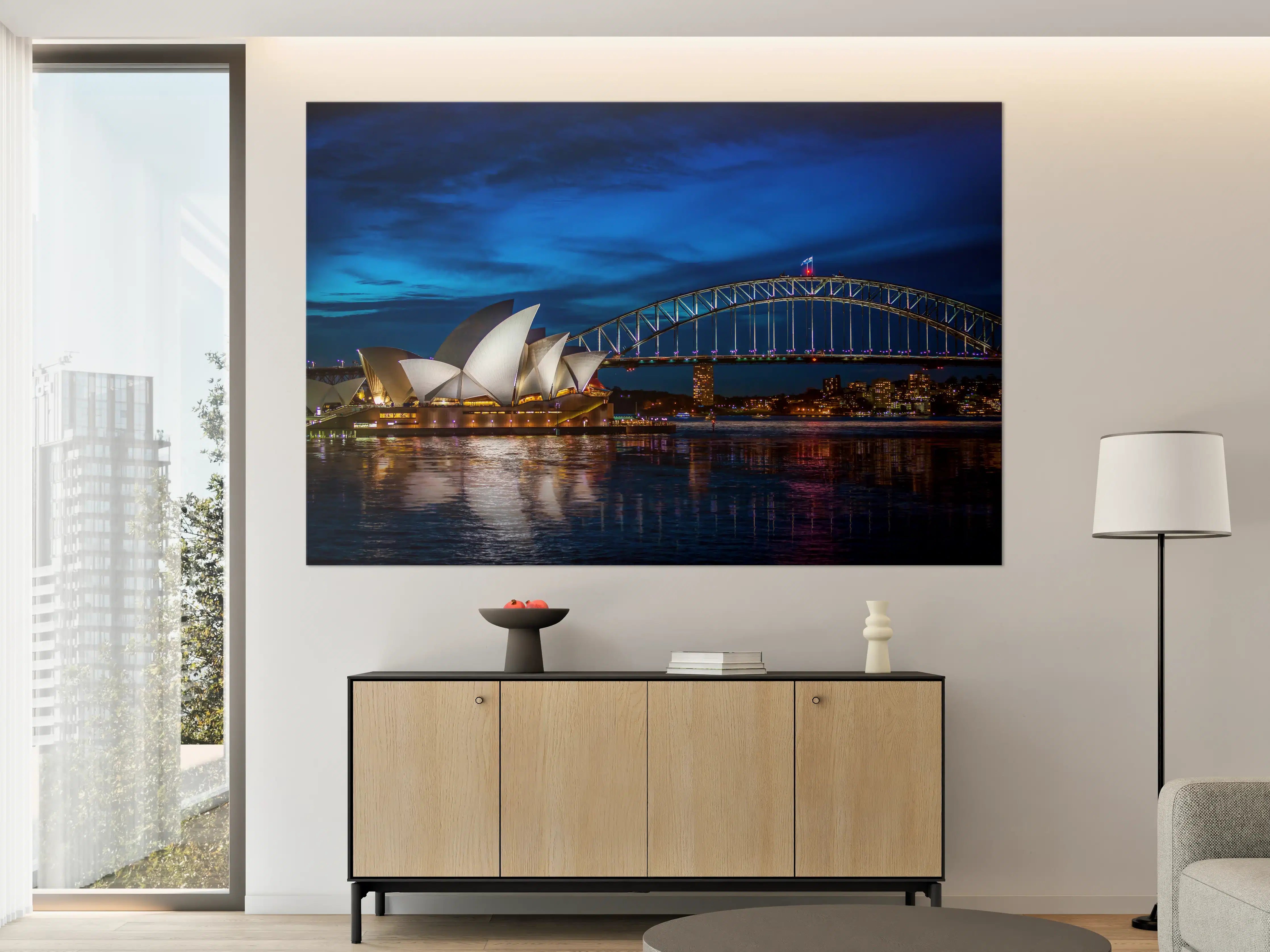 Große Wandbilder - Sydney Harbour Bridge bei Nacht