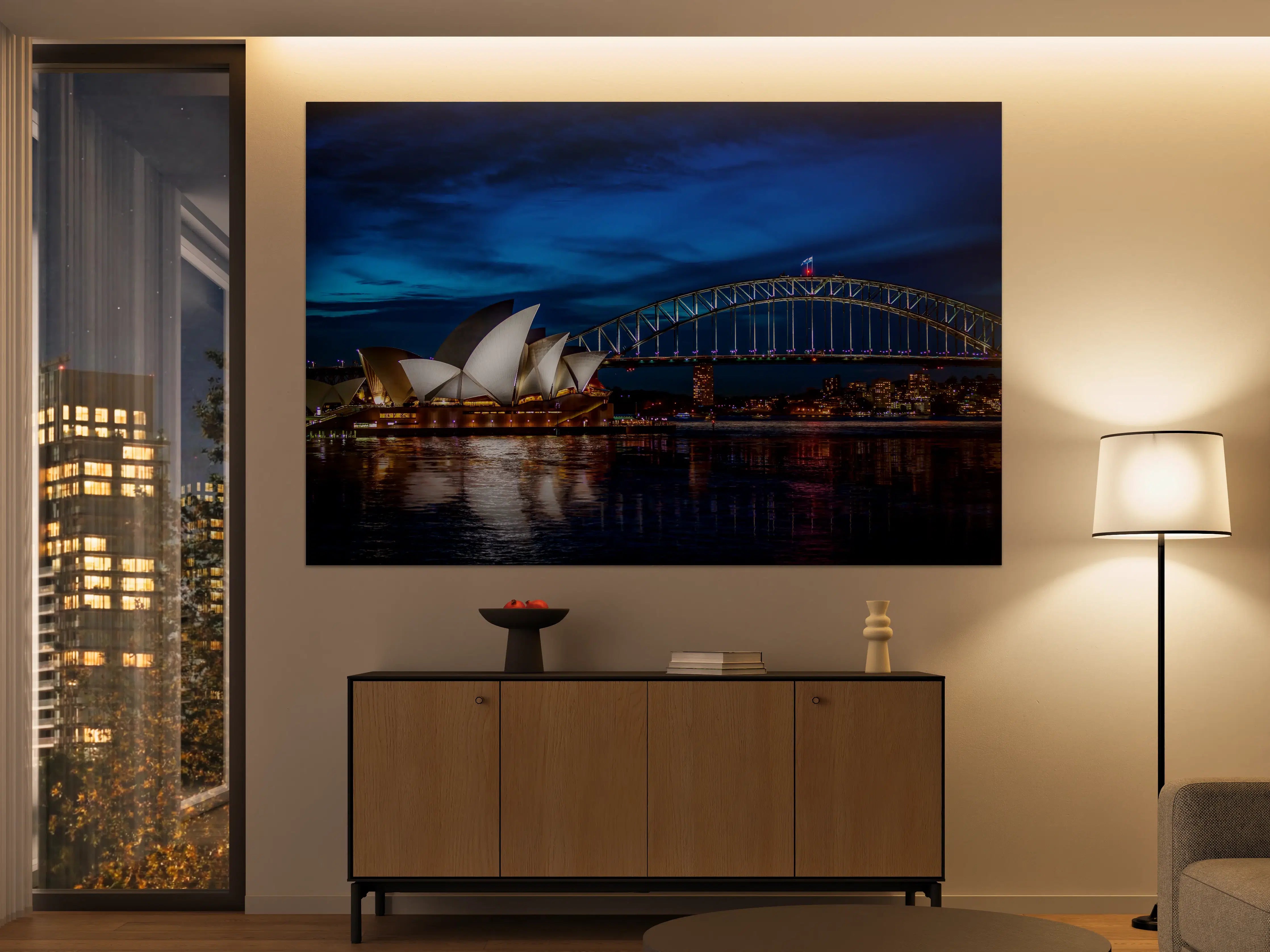 Große Wandbilder - Sydney Harbour Bridge bei Nacht