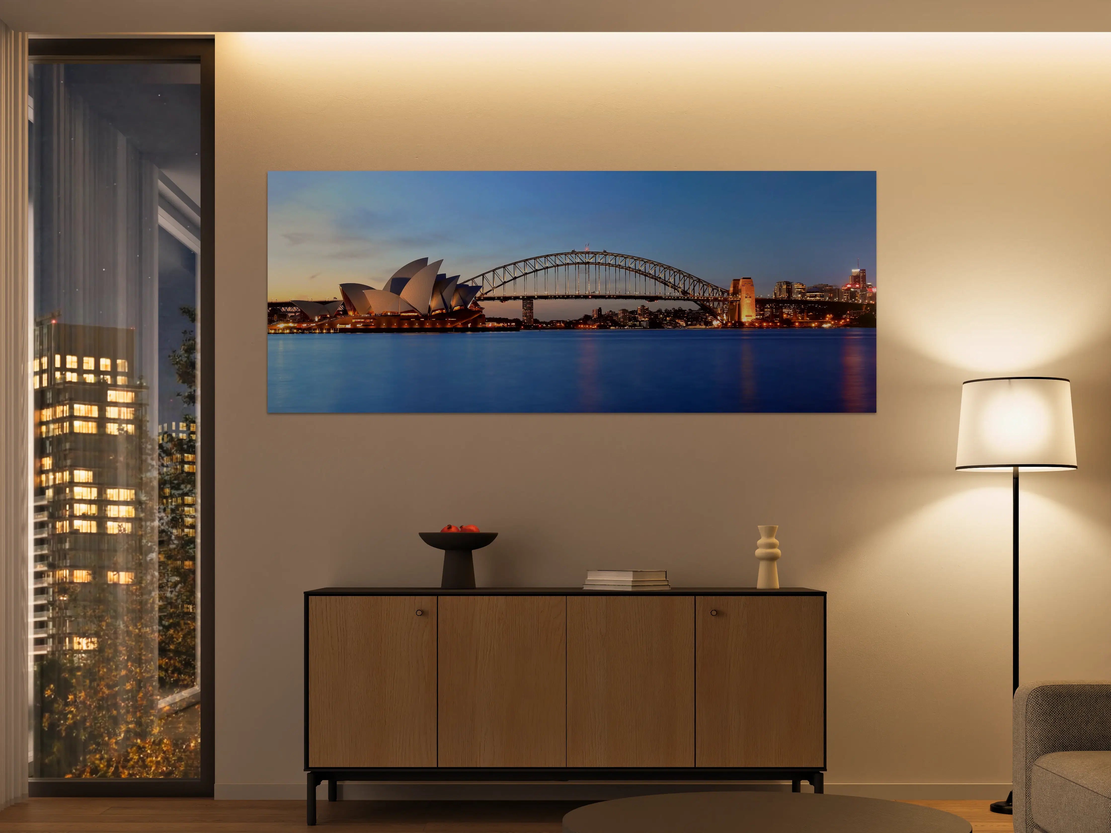 Große Wandbilder - Sydney Opernhaus bei Sonnenuntergang