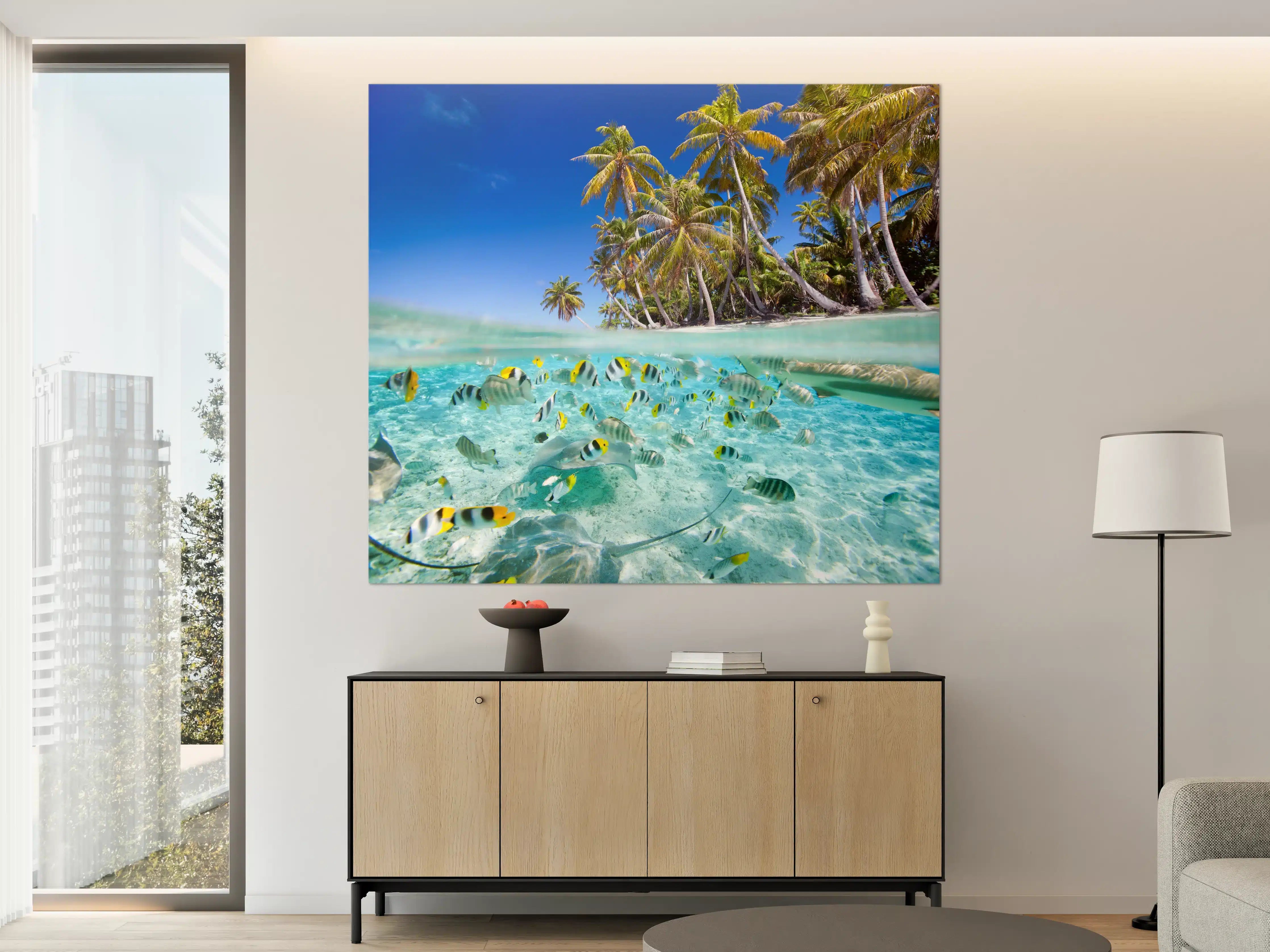 Große Wandbilder - Tahiti - über und unter Wasser