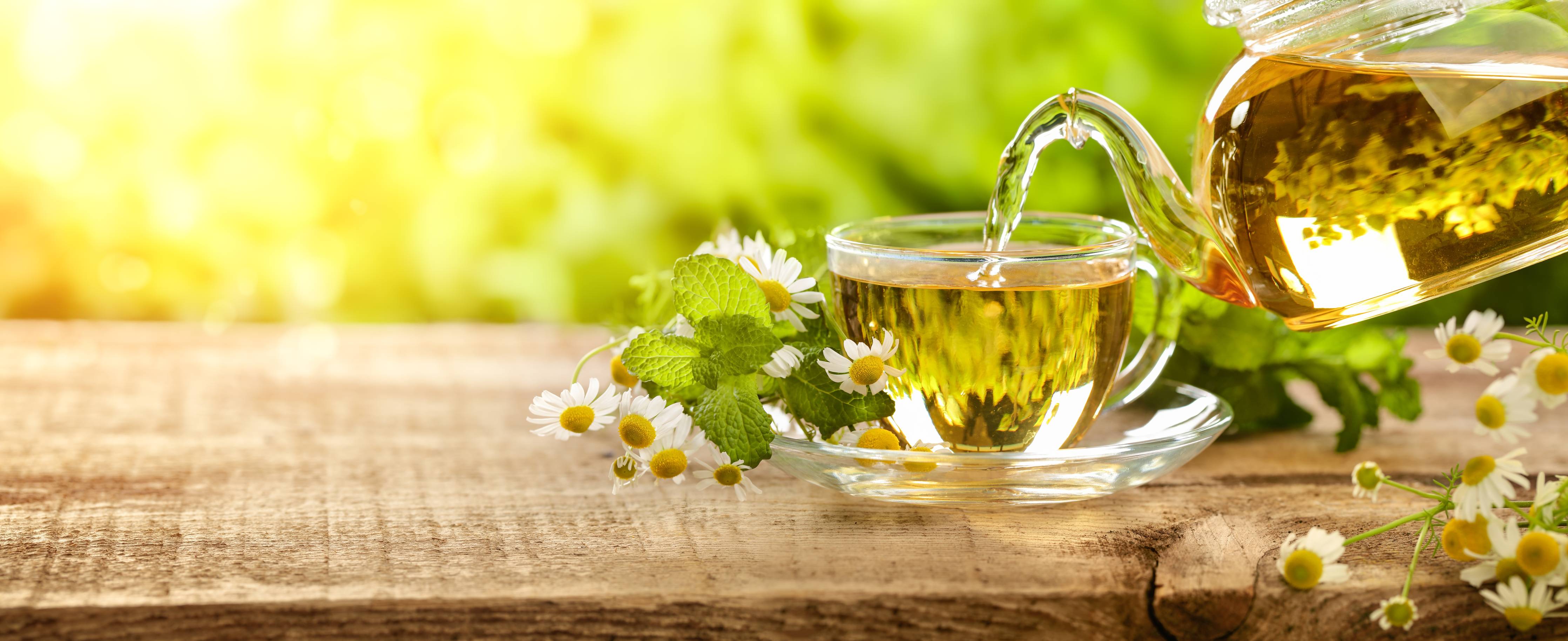 Große Wandbilder-Tee aus der Teekanne