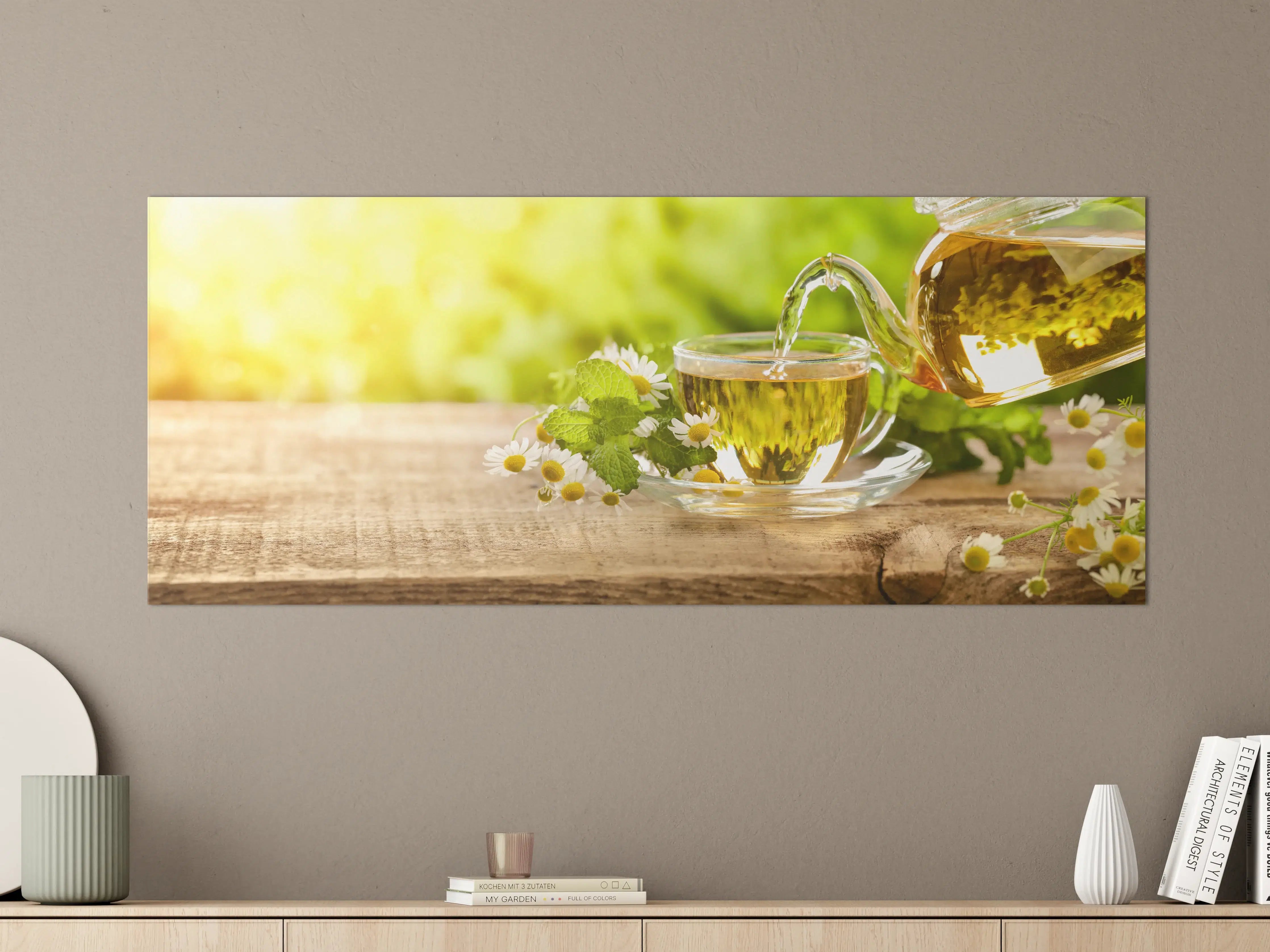 Große Wandbilder - Tee aus der Teekanne