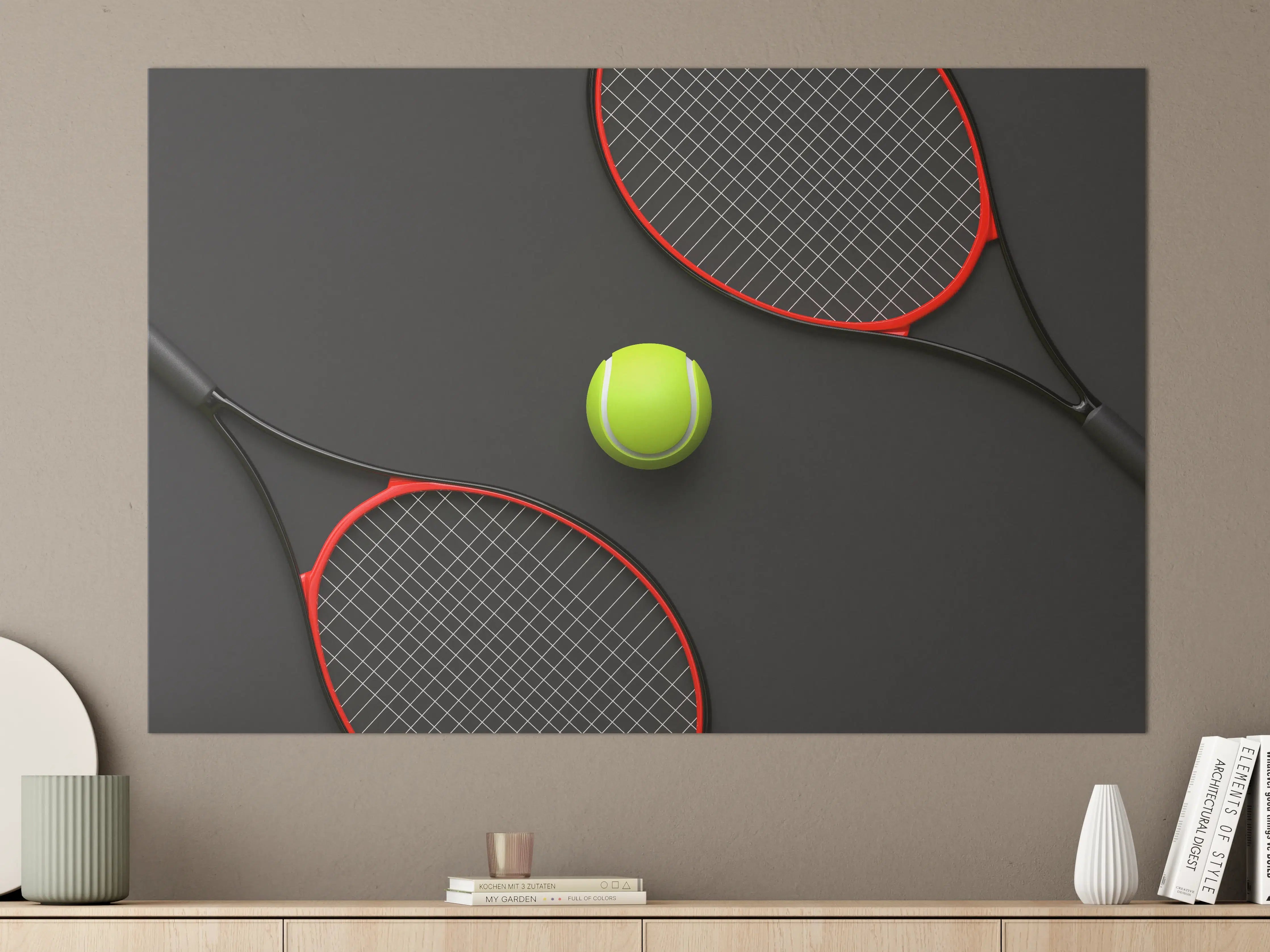 Große Wandbilder - Tennis - 3D Render