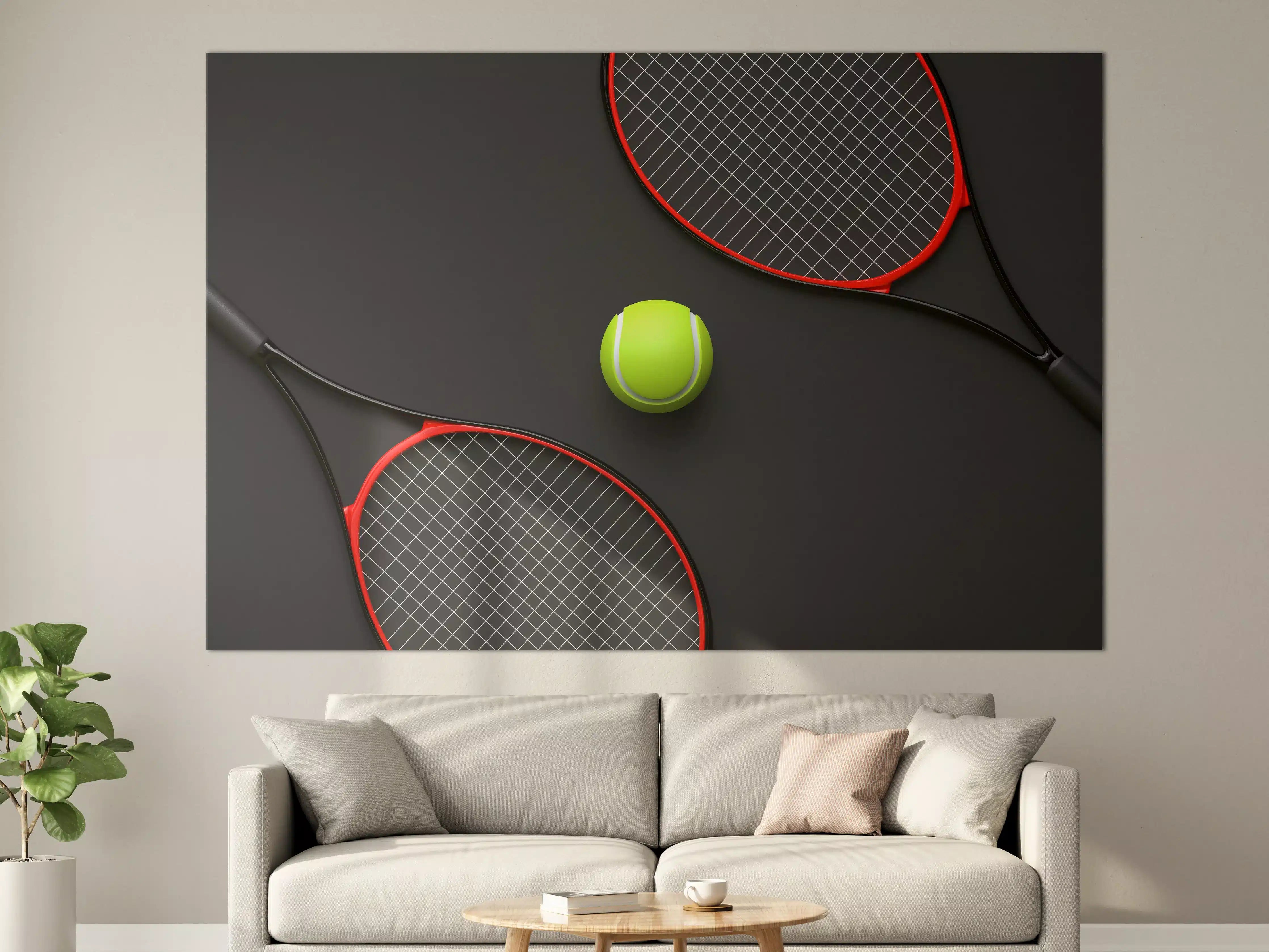 Große Wandbilder - Tennis - 3D Render