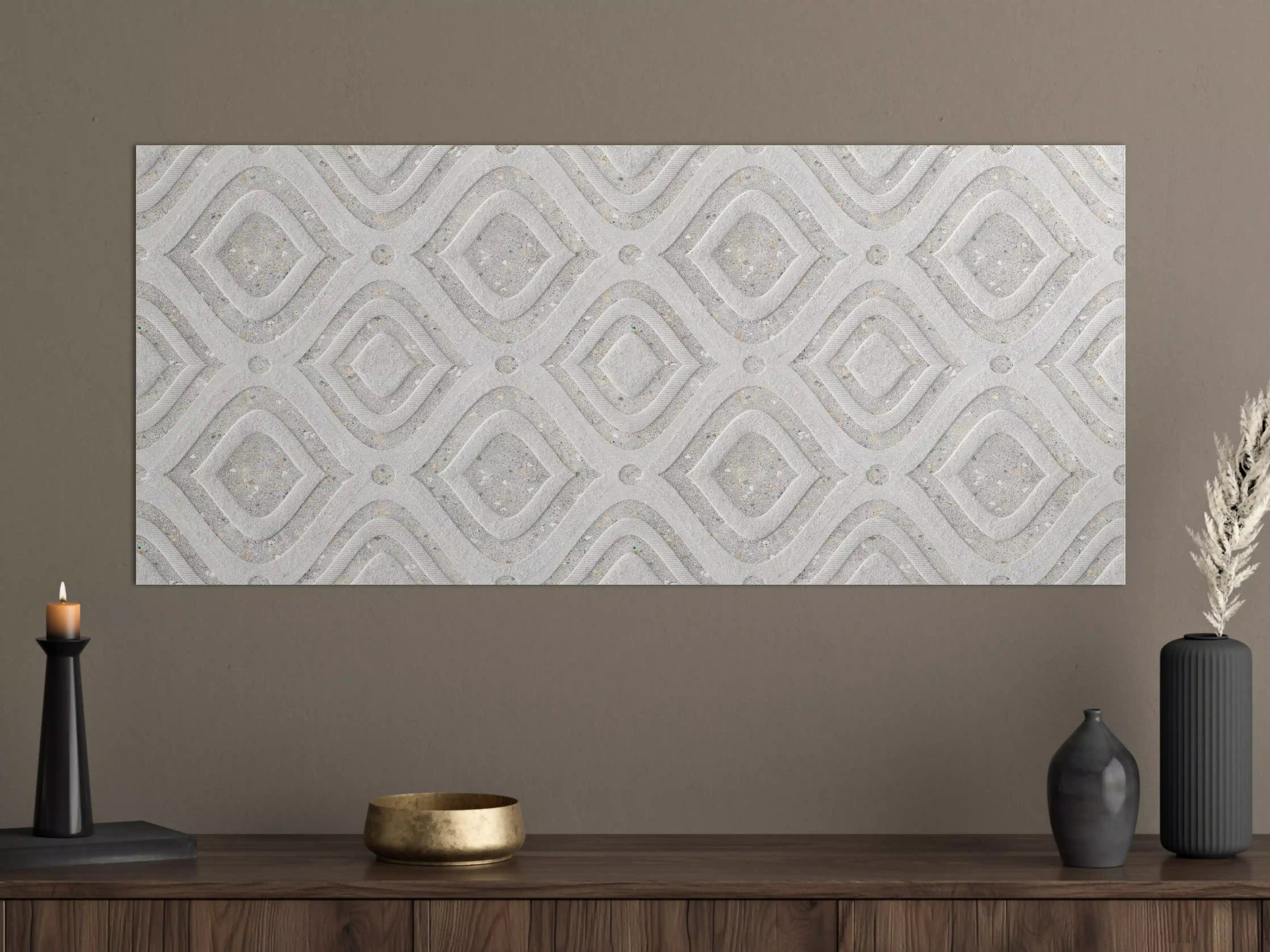 Große Wandbilder - Textur im Wellenmuster - 3D Illustration