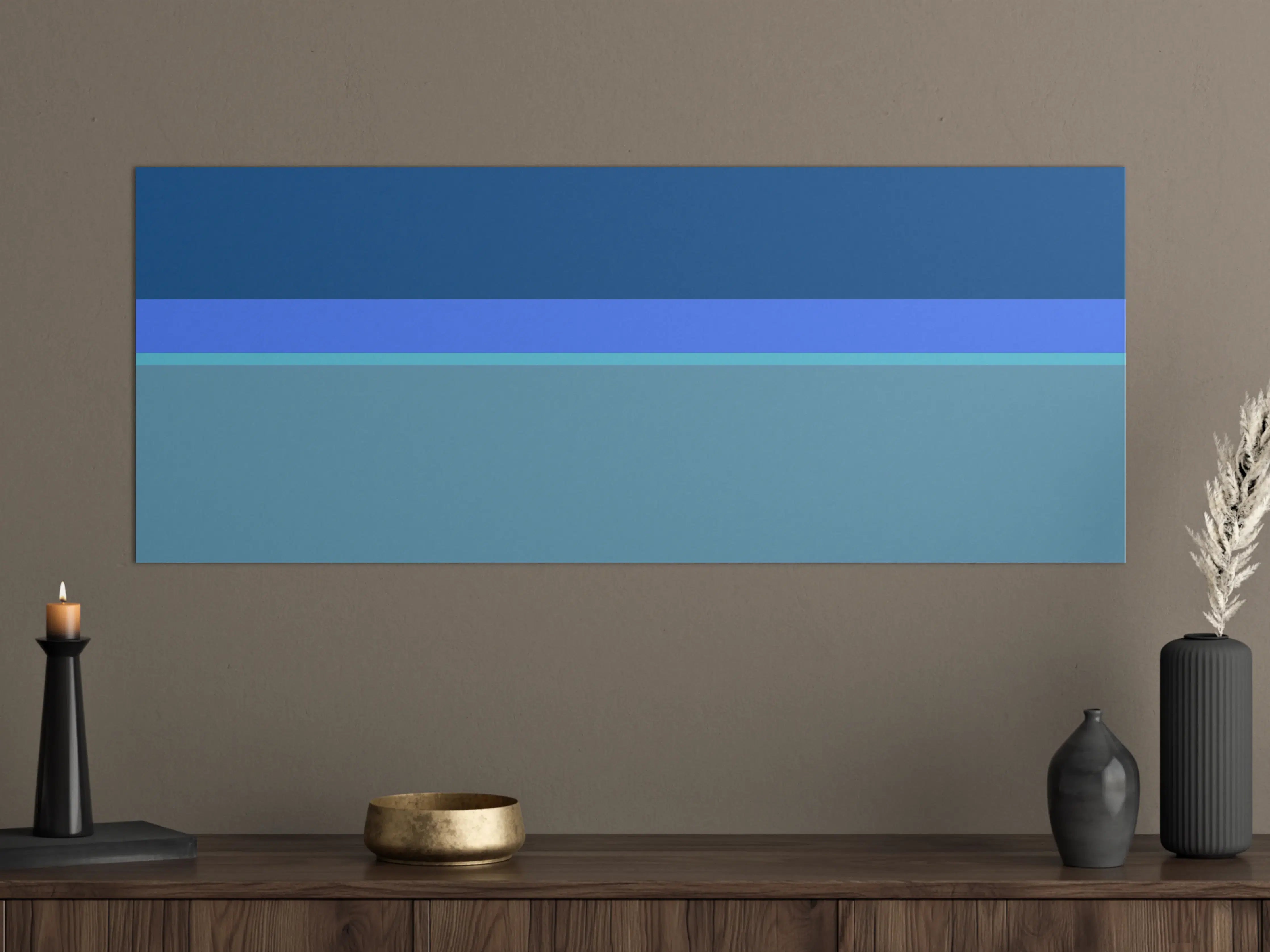 Große Wandbilder - The Blues - Horizontal - Cornflower