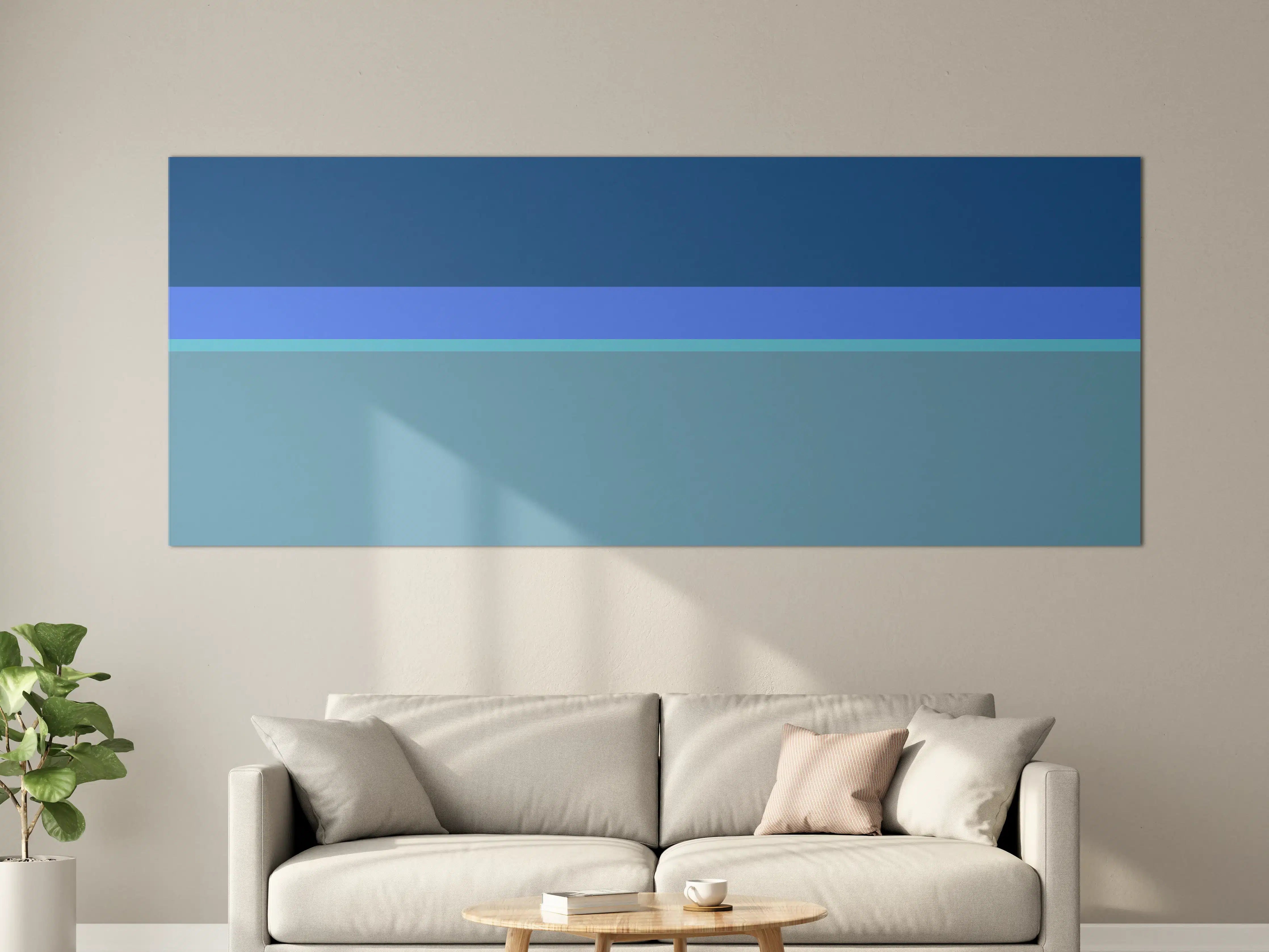 Große Wandbilder - The Blues - Horizontal - Cornflower