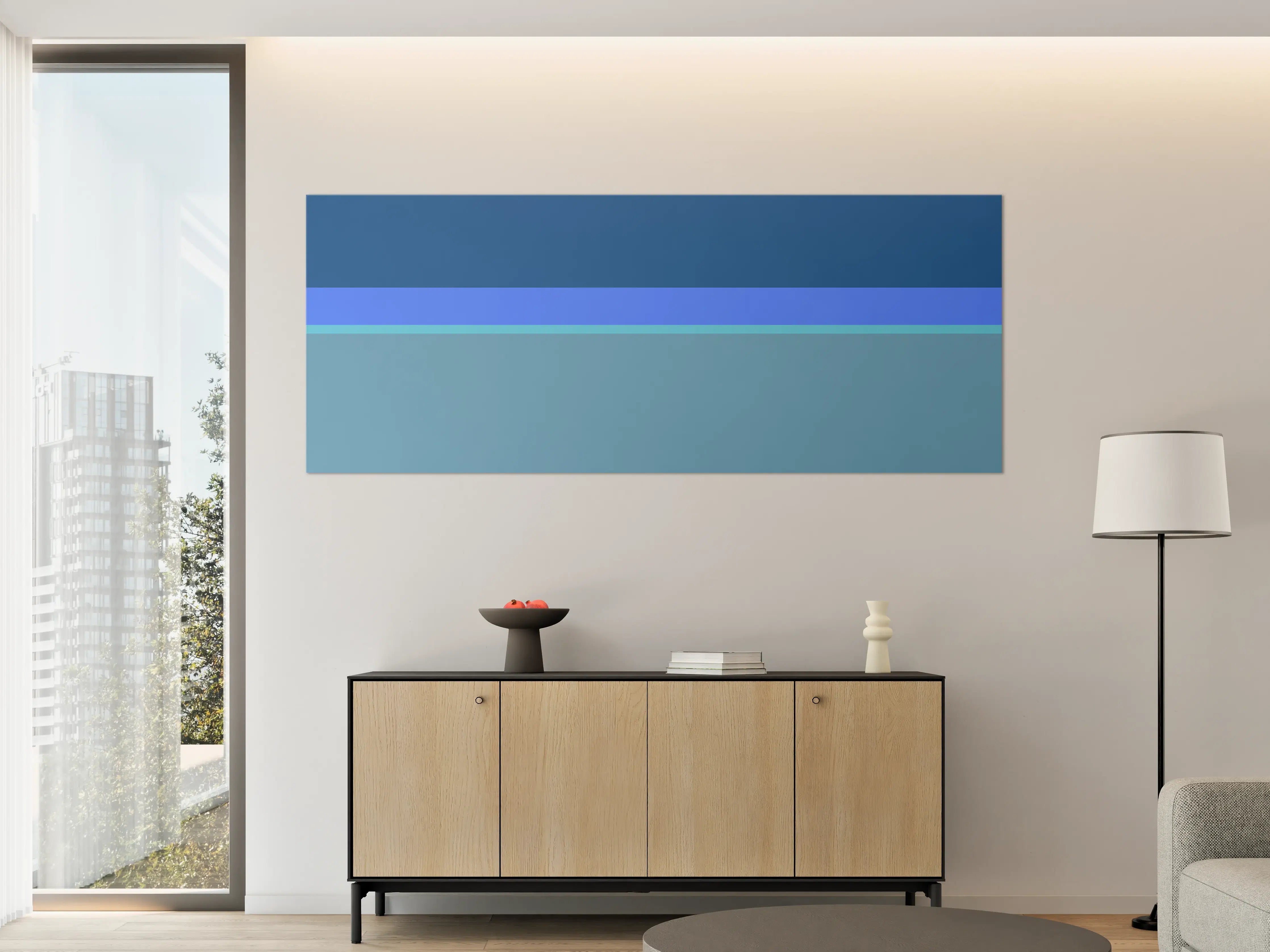 Große Wandbilder - The Blues - Horizontal - Cornflower