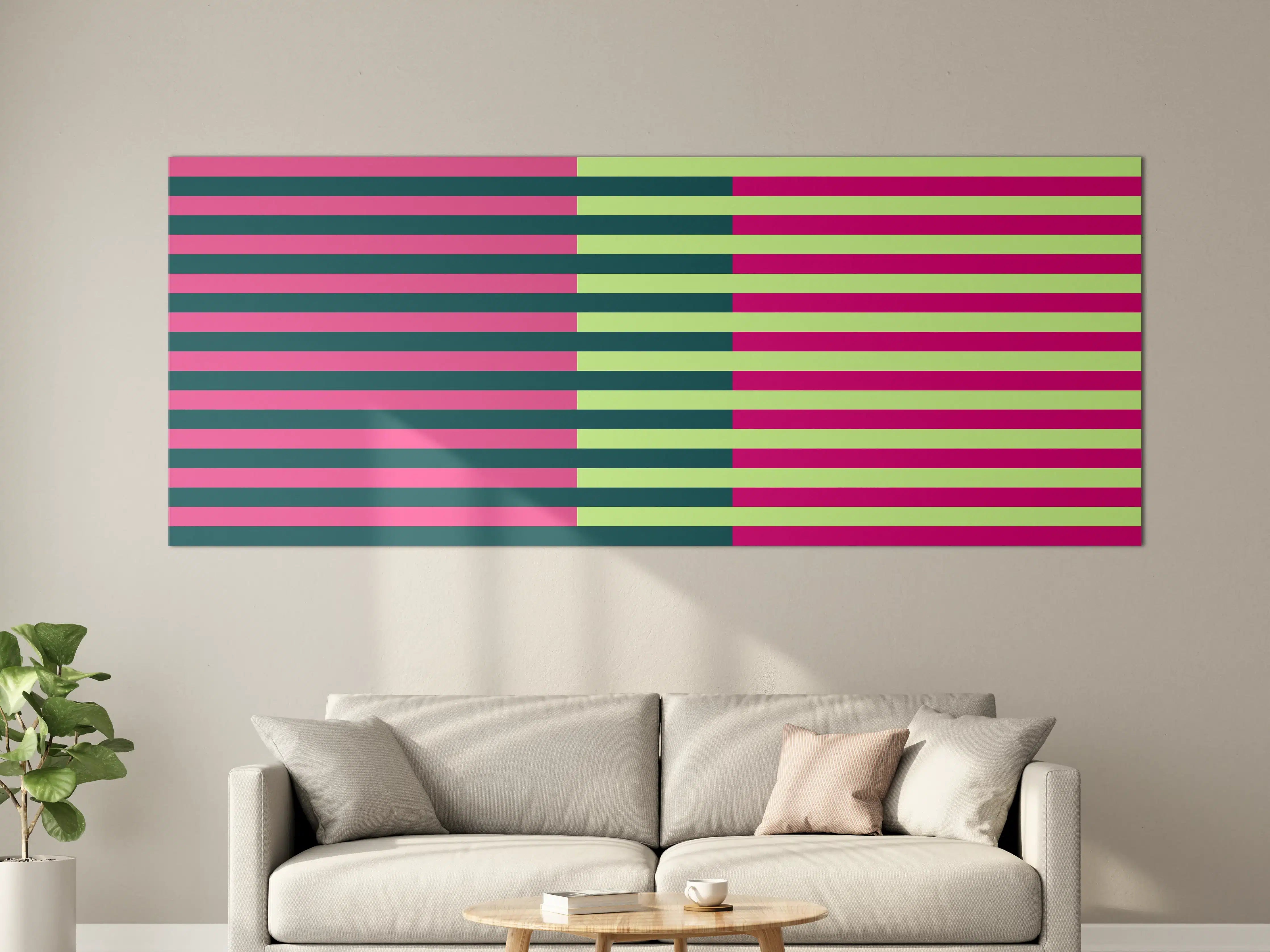 Große Wandbilder - The Neons - Multy Stripes - Lyra