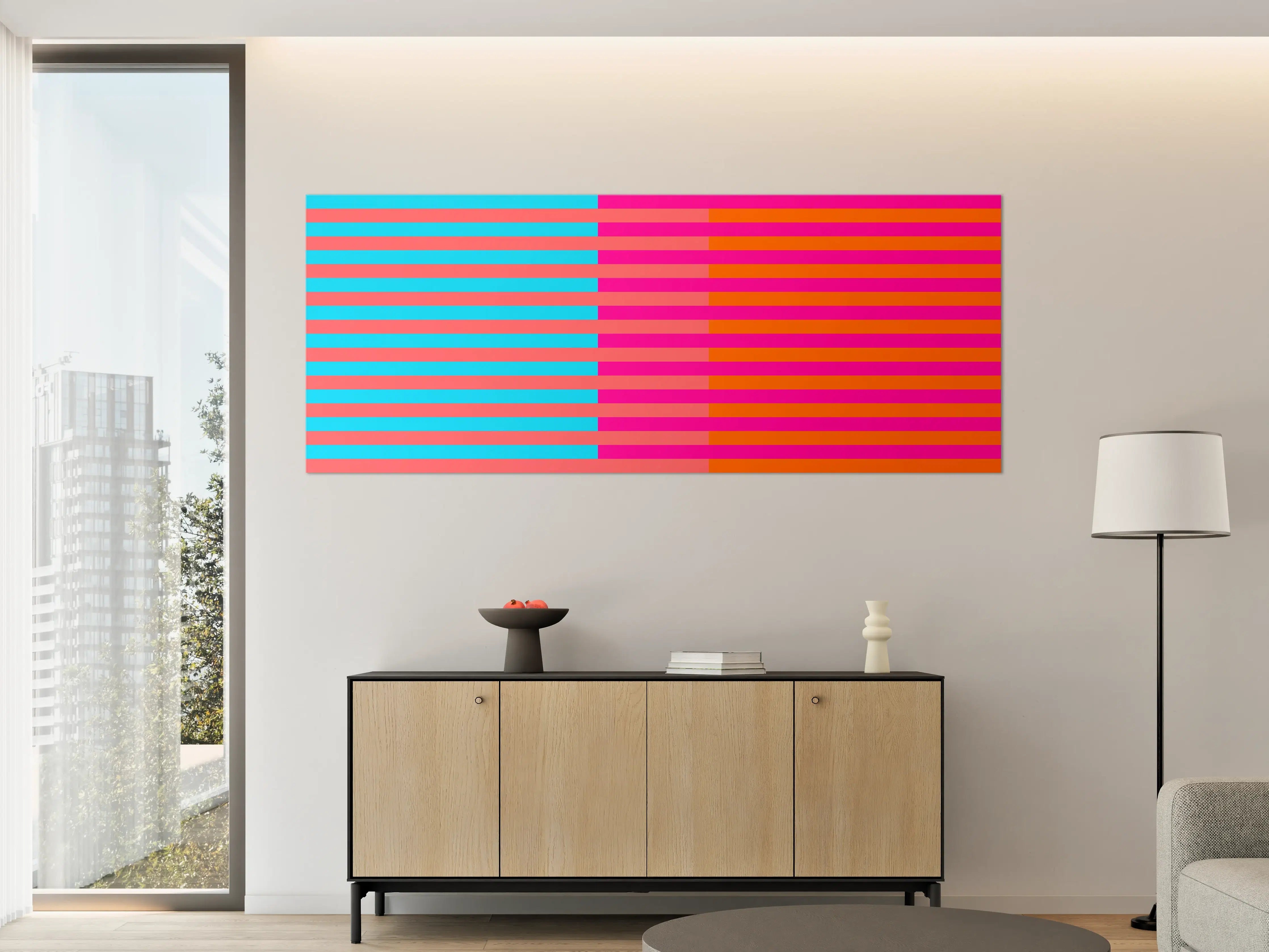 Große Wandbilder - The Neons - Multy Stripes - Nova