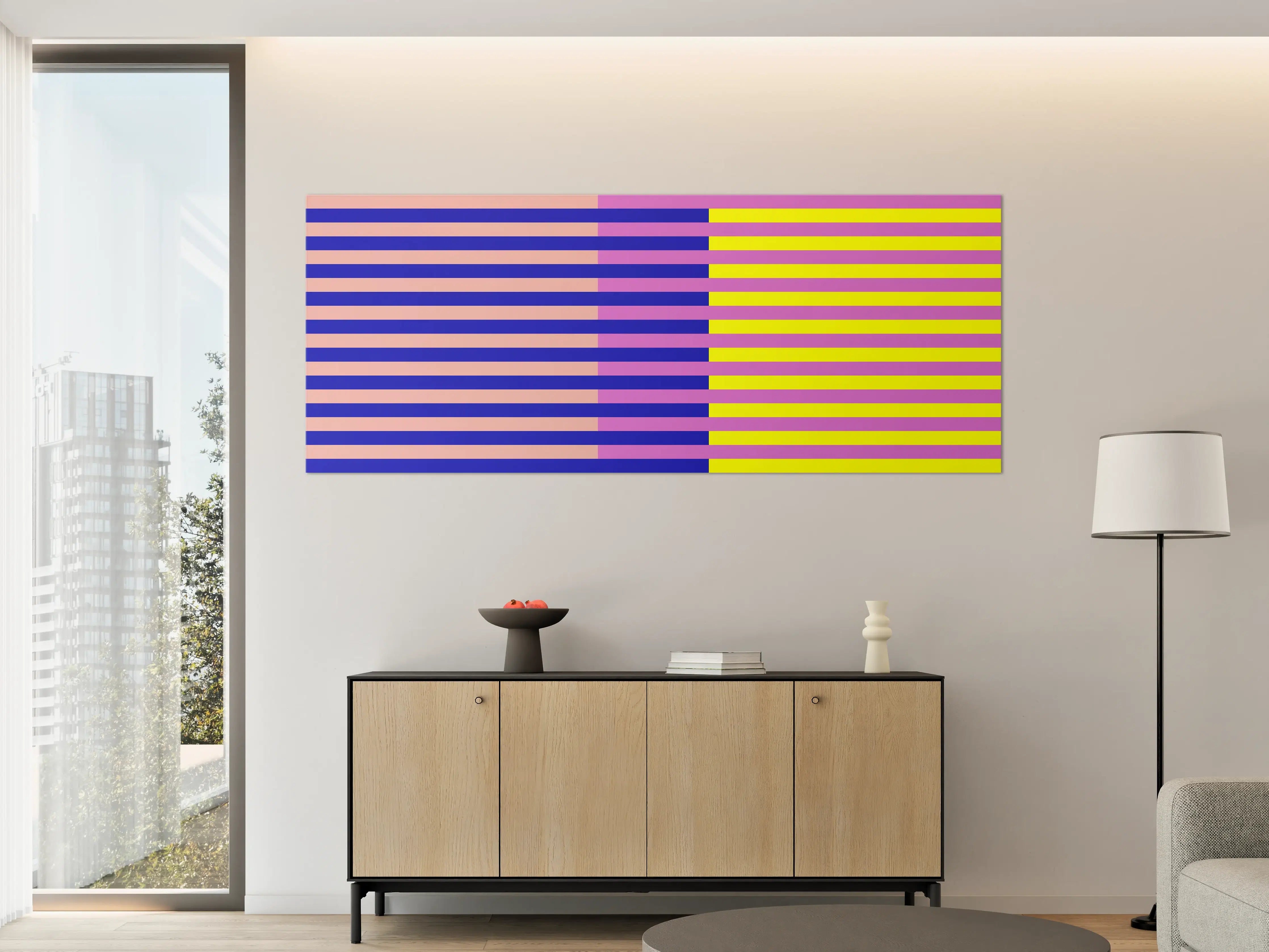 Große Wandbilder - The Neons - Multy Stripes - Stellar