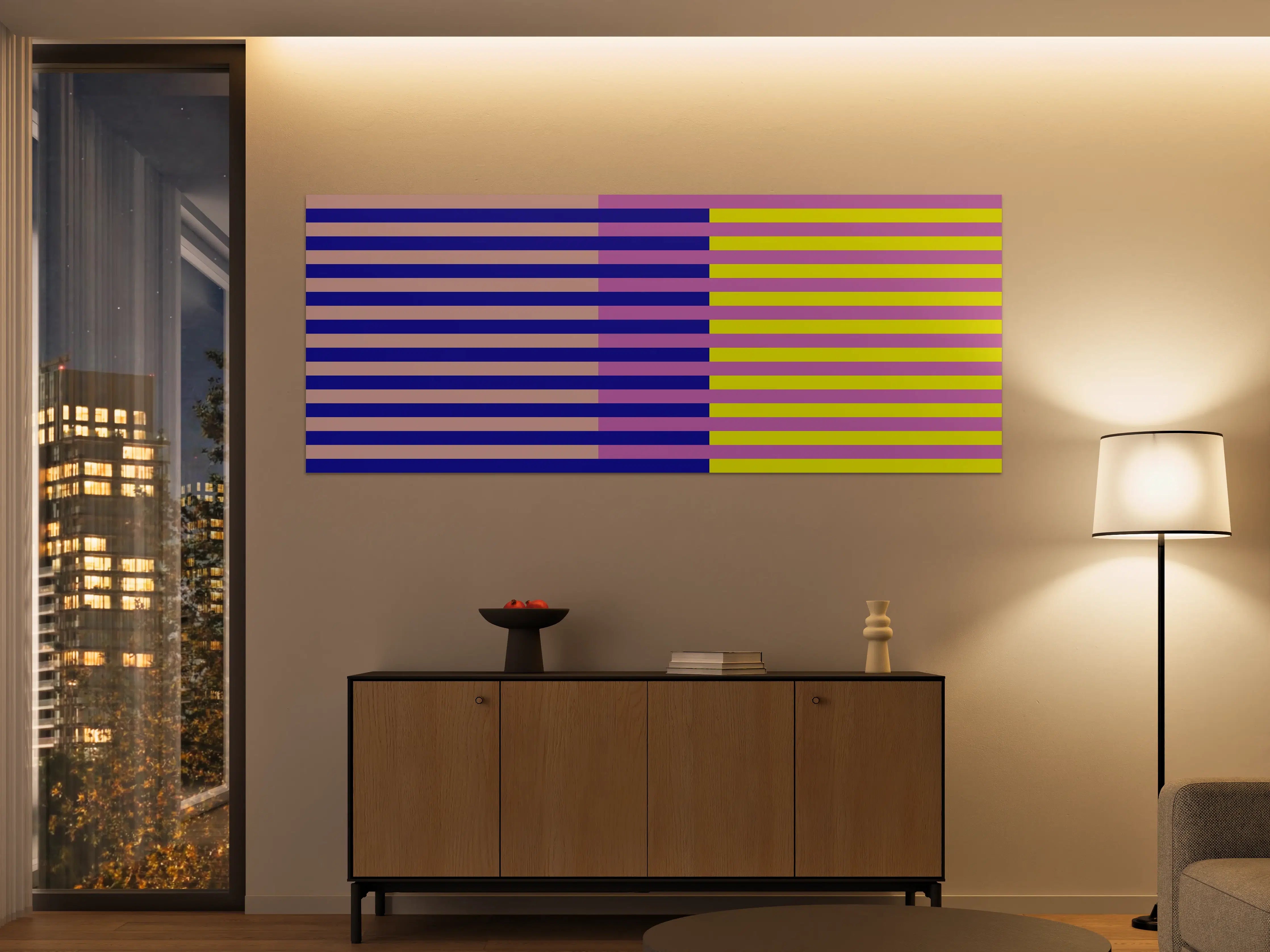 Große Wandbilder - The Neons - Multy Stripes - Stellar
