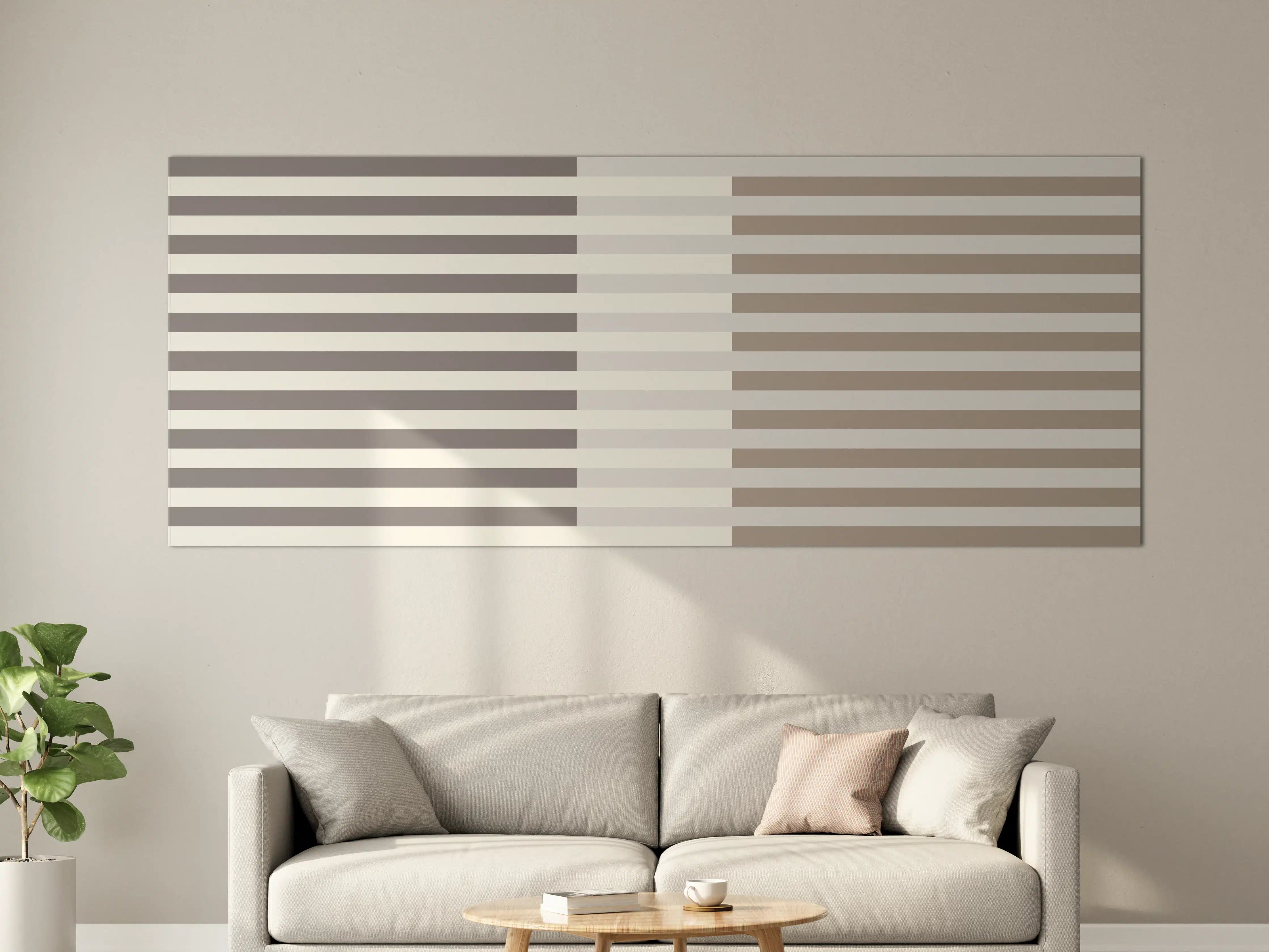 Große Wandbilder - The Nudes - Multy Stripes - Fog