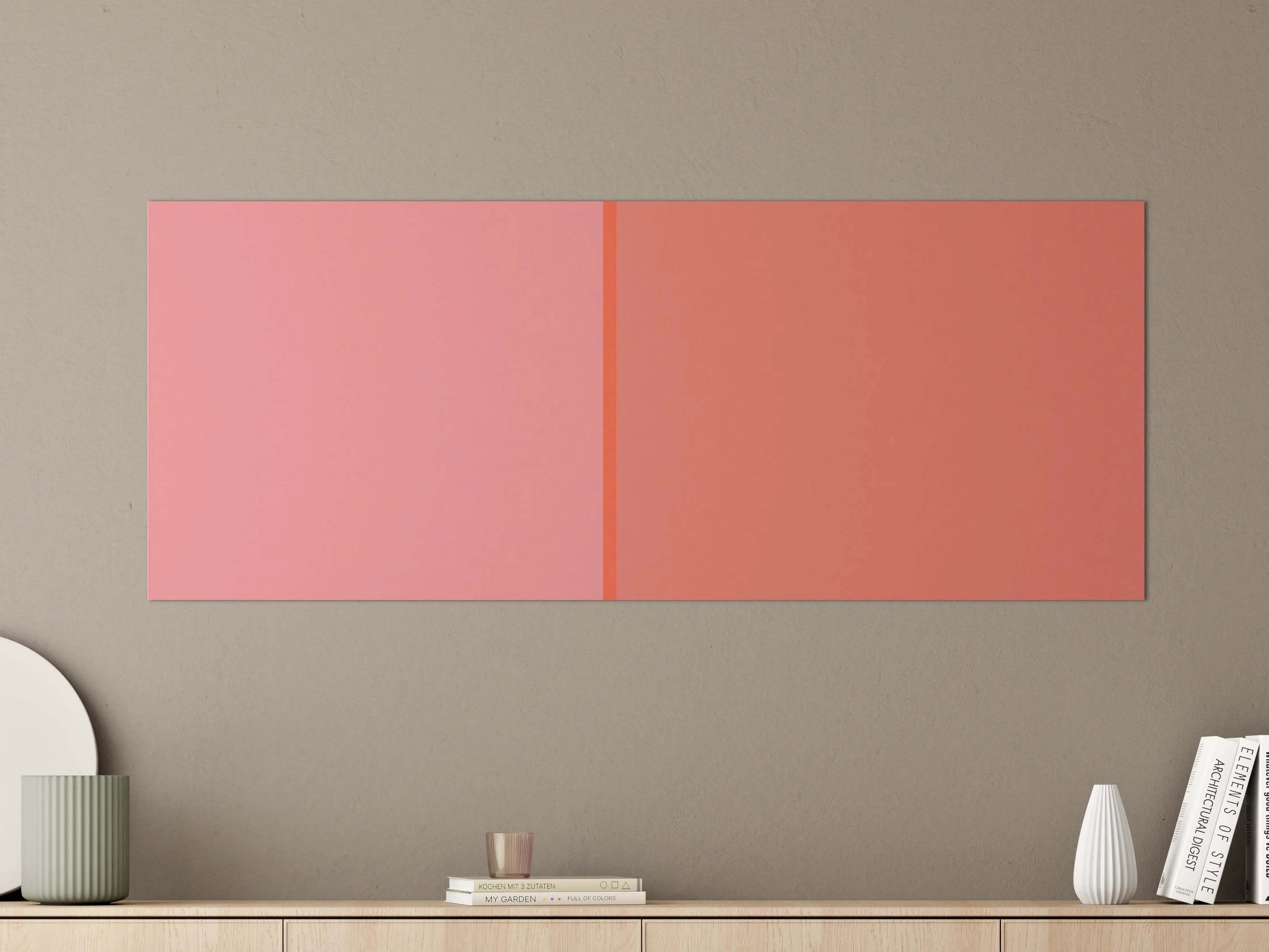 Große Wandbilder - The Oranges - Easy Vertical - Salmon
