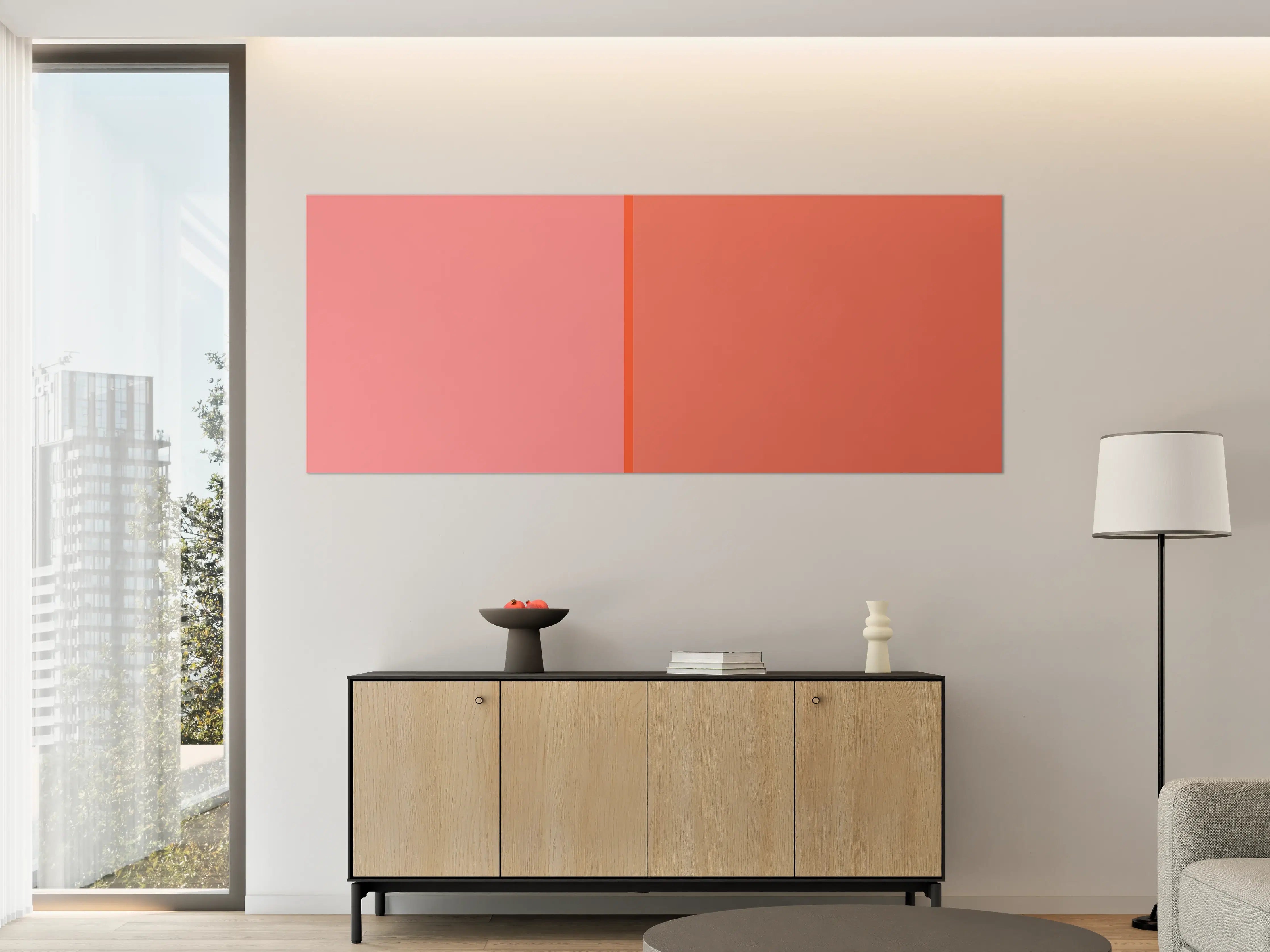 Große Wandbilder - The Oranges - Easy Vertical - Salmon