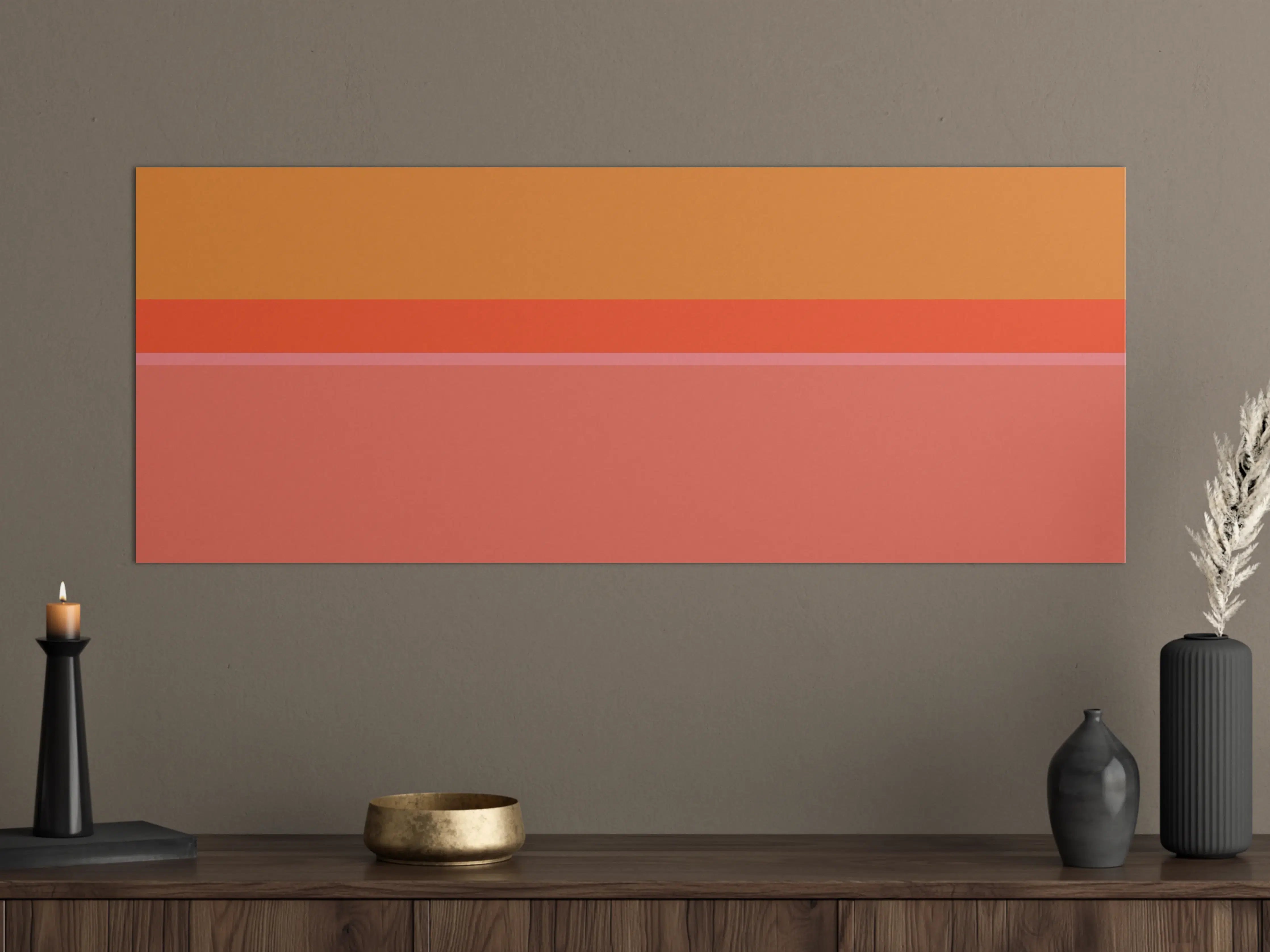 Große Wandbilder - The Oranges - Horizontal - Salmon