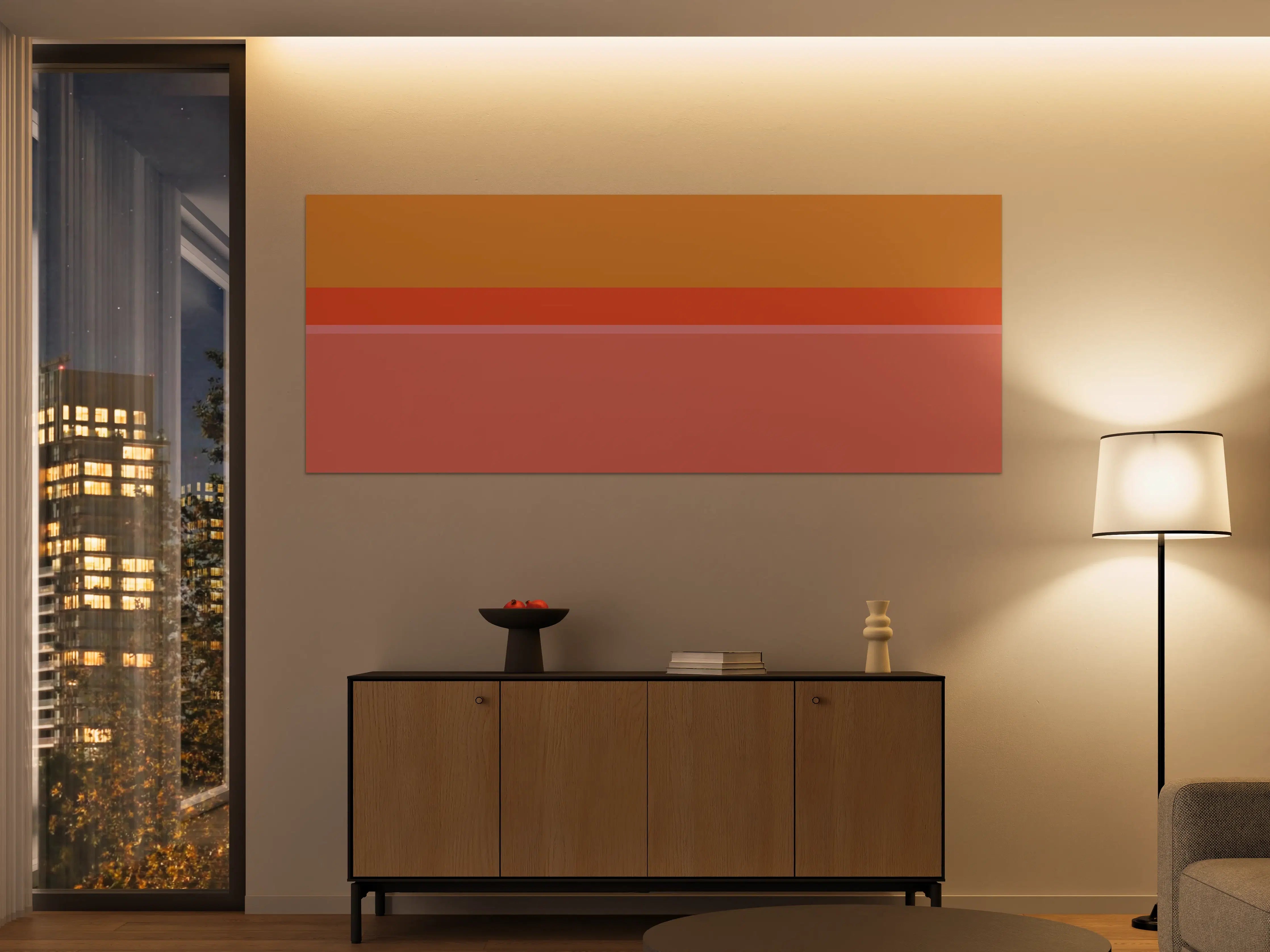 Große Wandbilder - The Oranges - Horizontal - Salmon