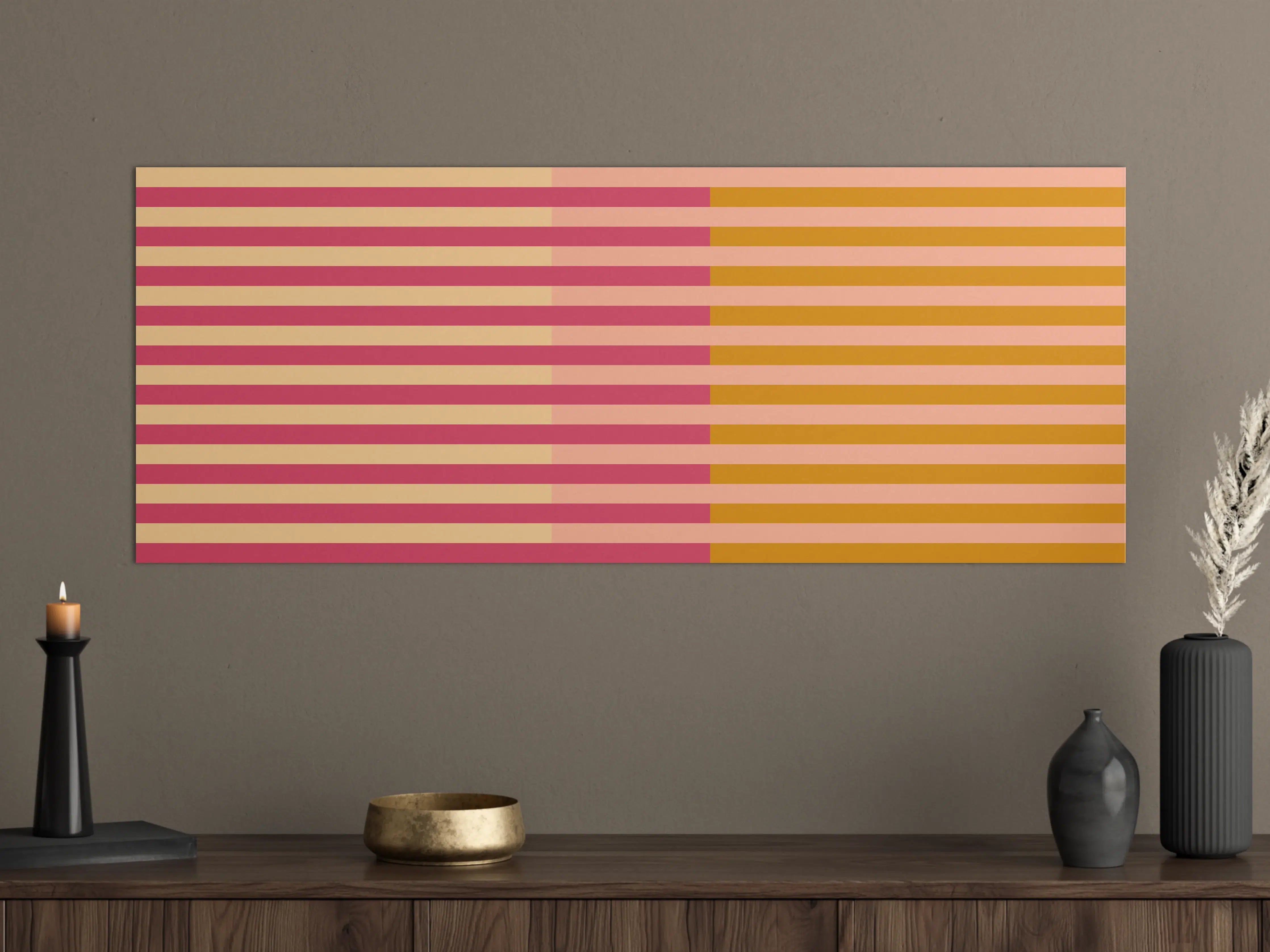 Große Wandbilder - The Oranges - Multy Stripes - Cotton Candy