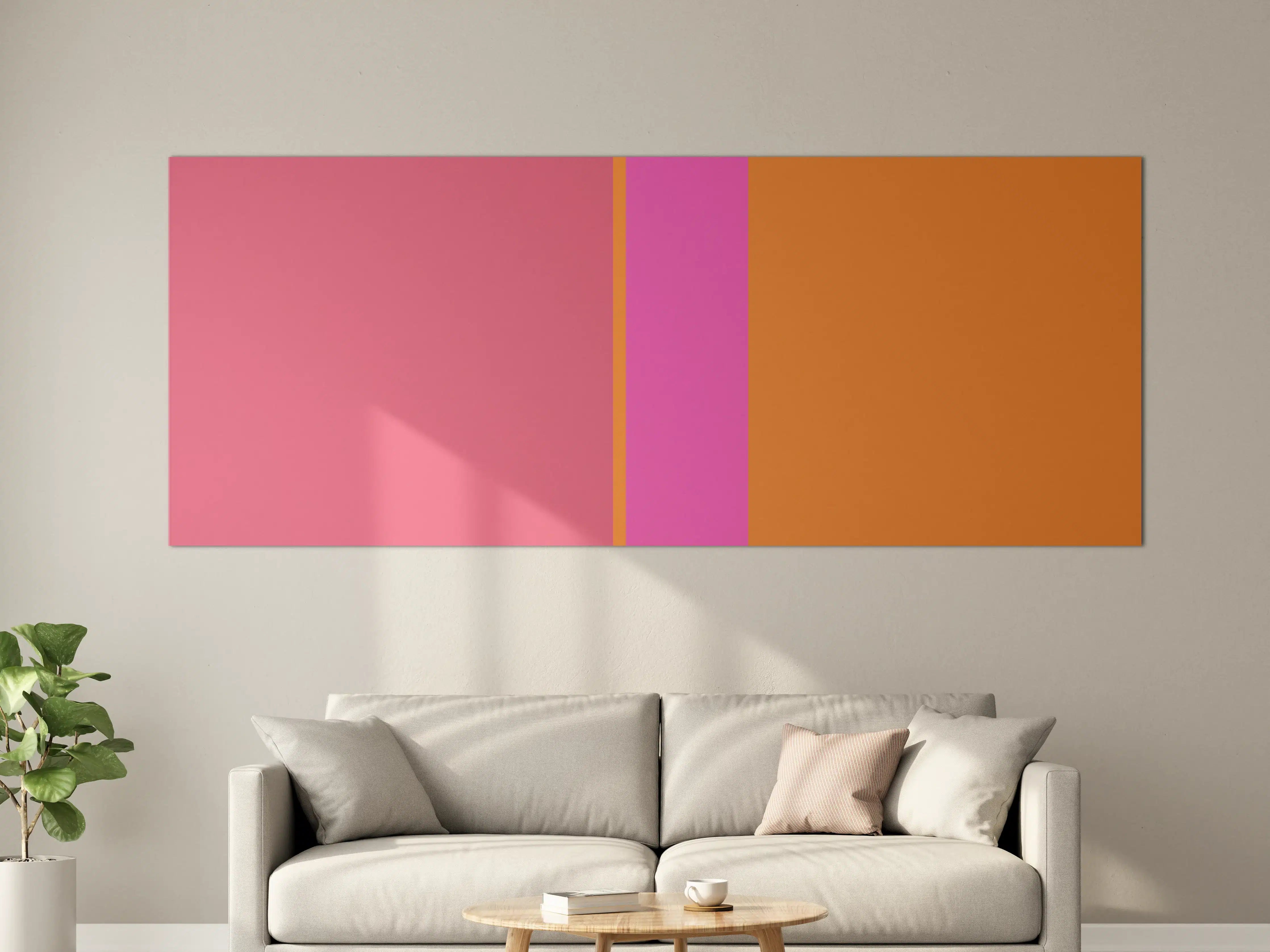 Große Wandbilder - The Oranges - Vertical - Fuchsia