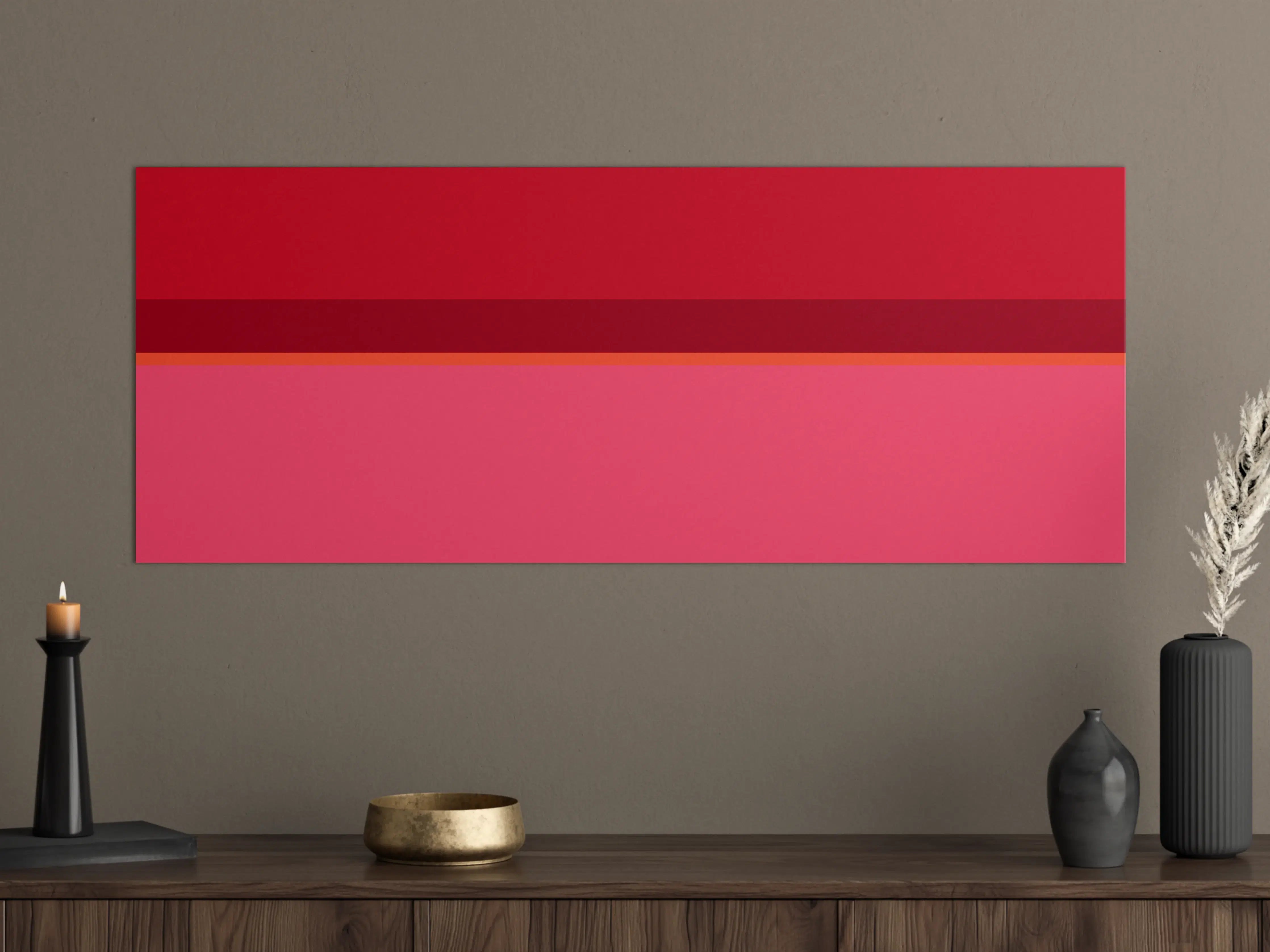 Große Wandbilder - The Reds - Horizontal - Pommagranate