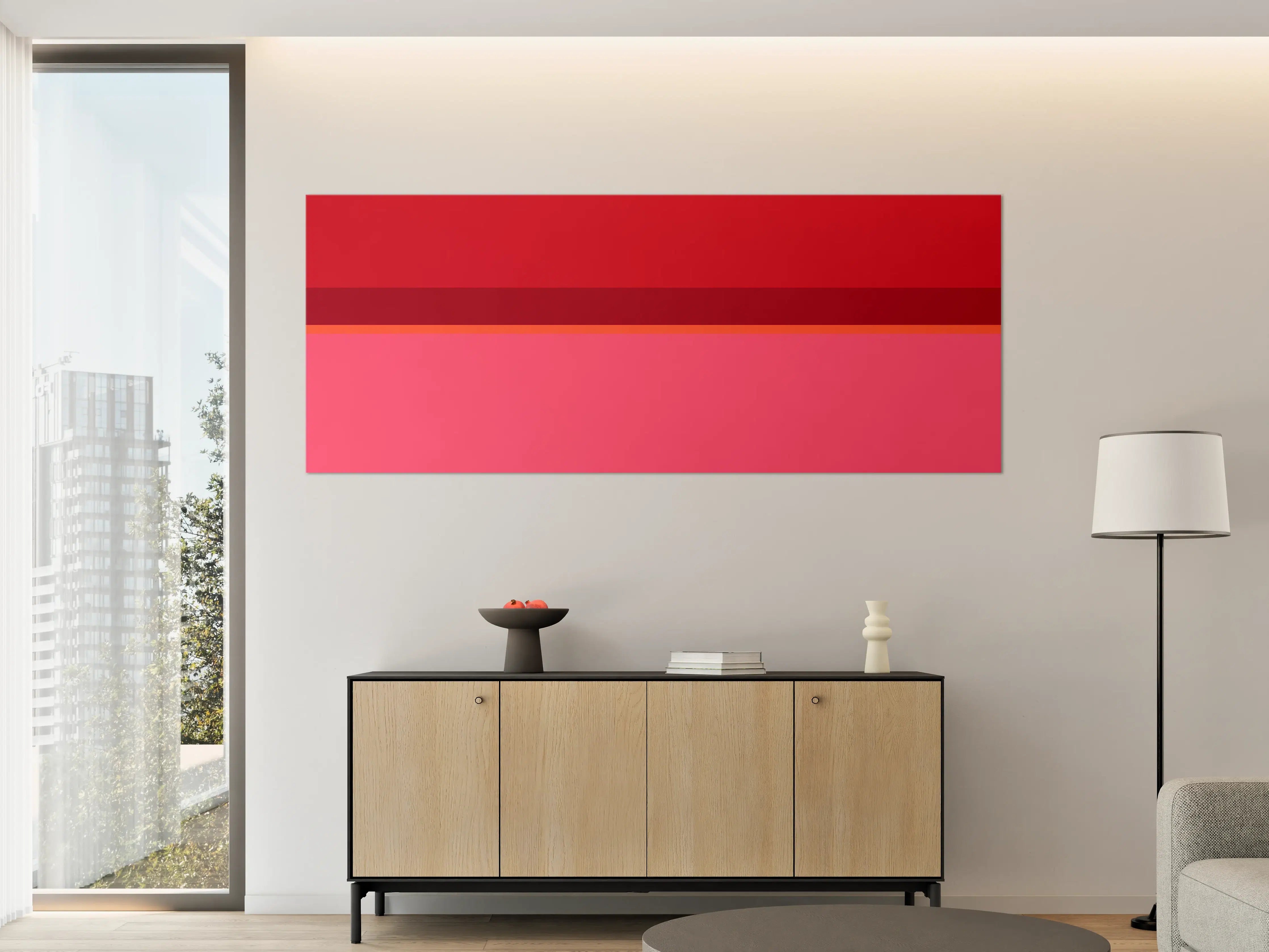 Große Wandbilder - The Reds - Horizontal - Pommagranate
