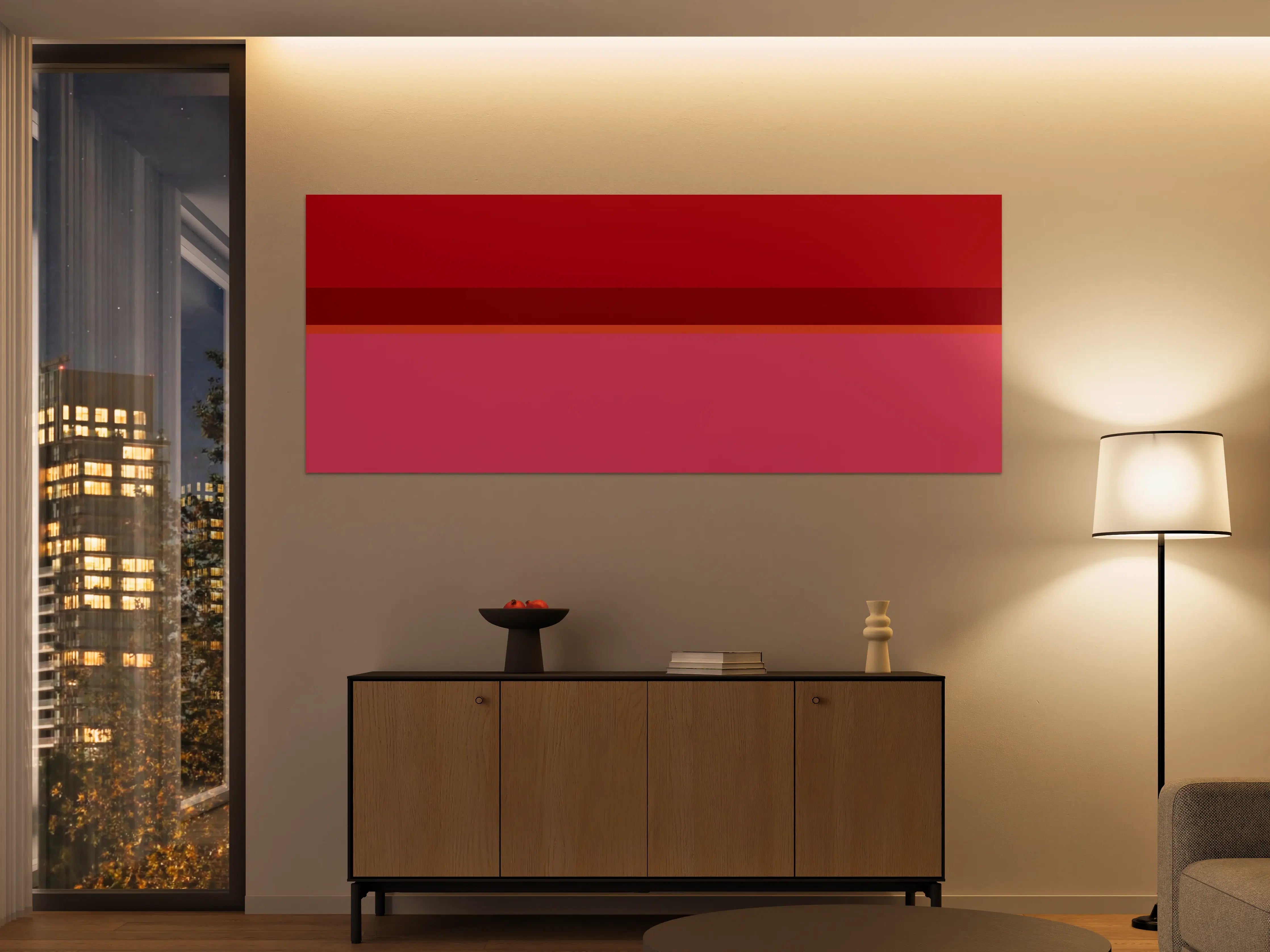 Große Wandbilder - The Reds - Horizontal - Pommagranate
