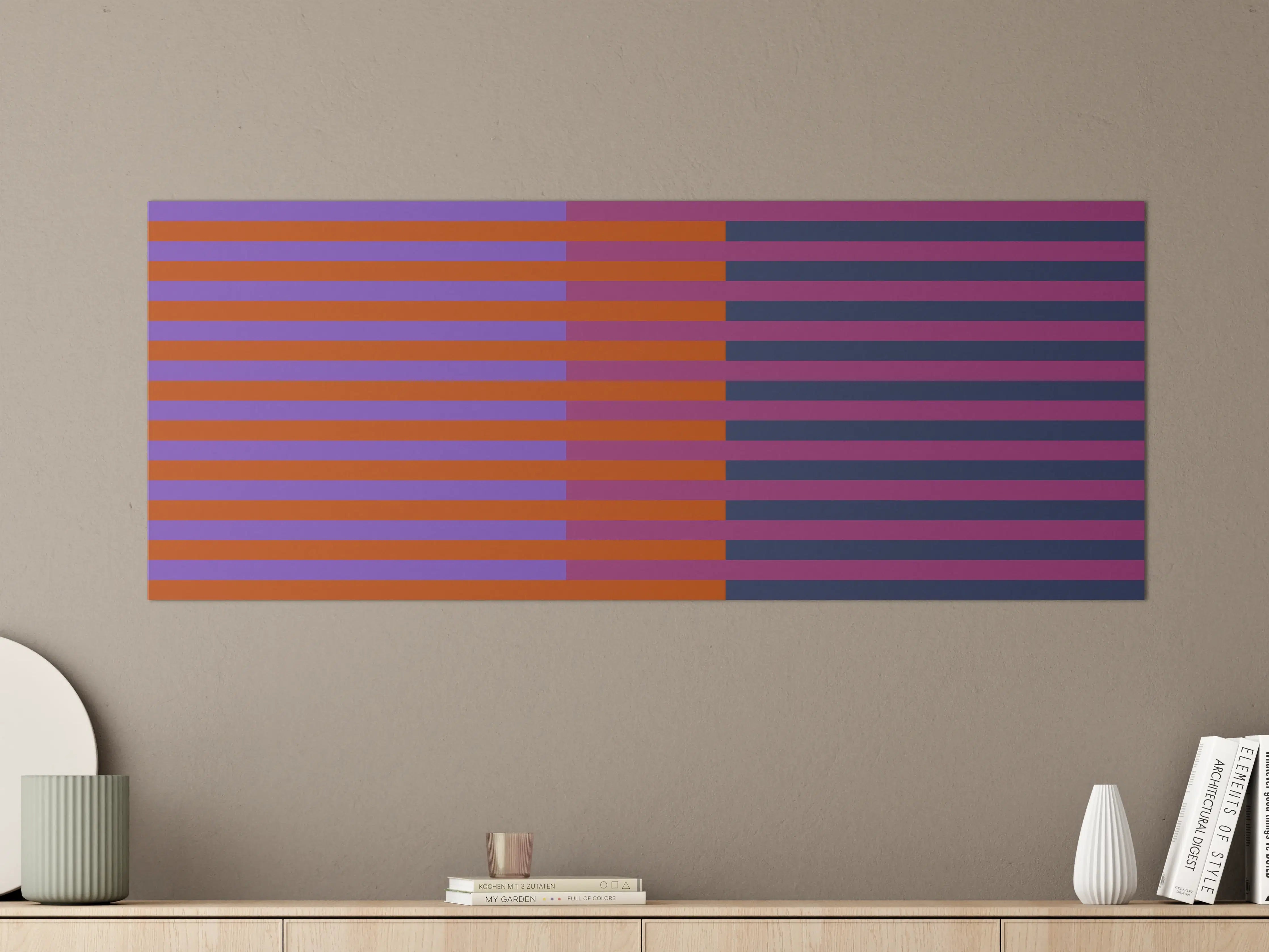 Große Wandbilder - The Retros - Multy Stripes - Sansa