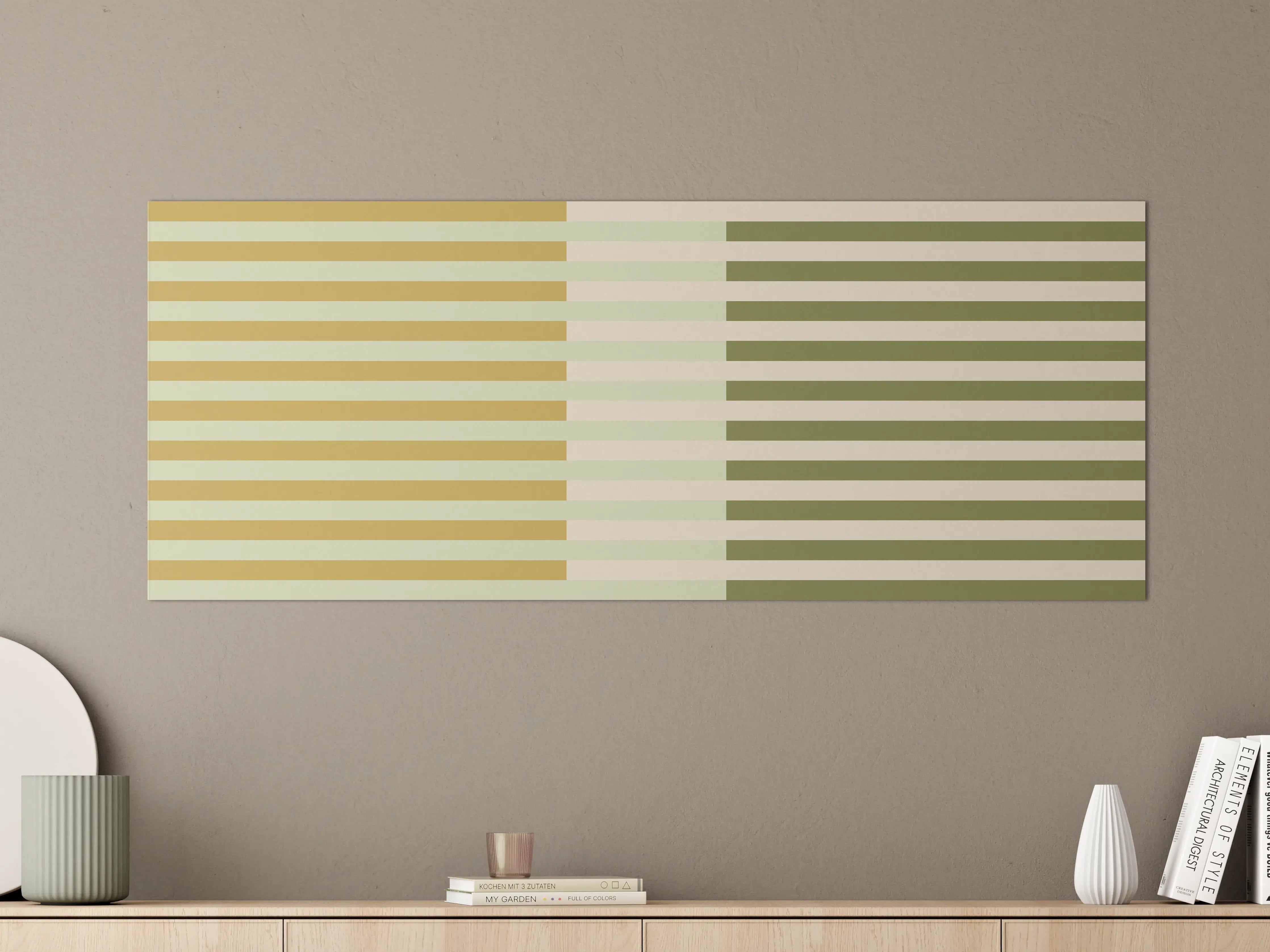 Große Wandbilder - The Springs - Multy Stripes - Birch