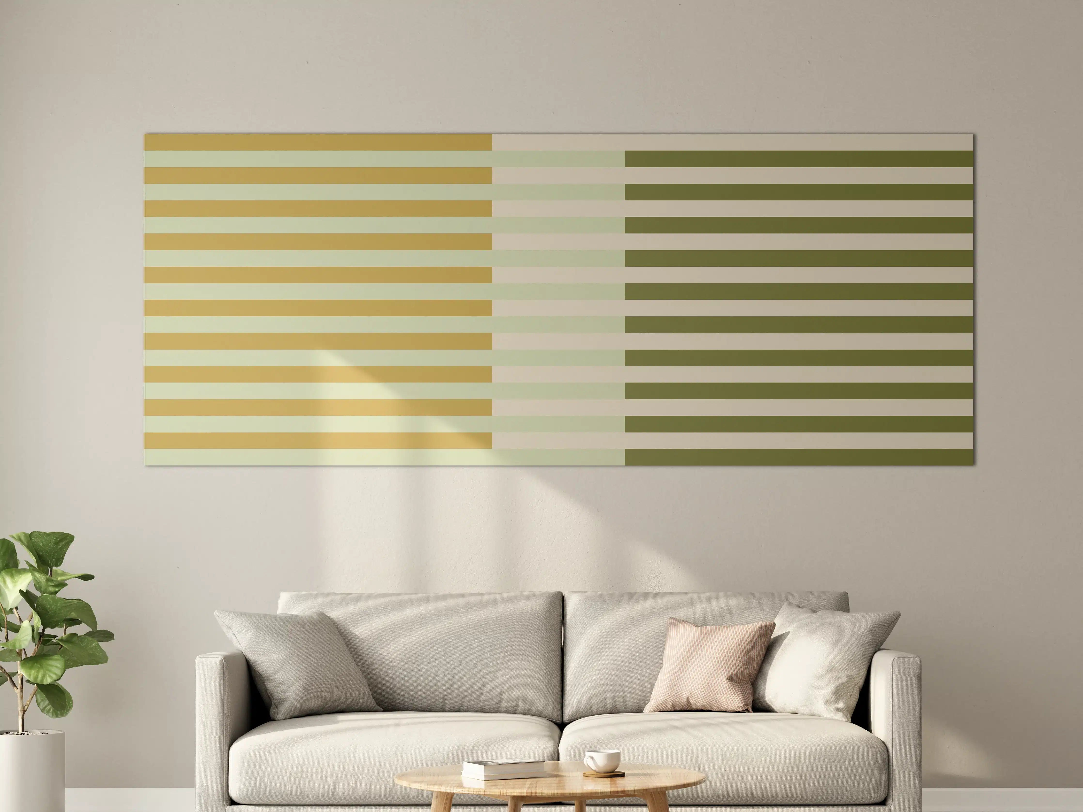 Große Wandbilder - The Springs - Multy Stripes - Birch