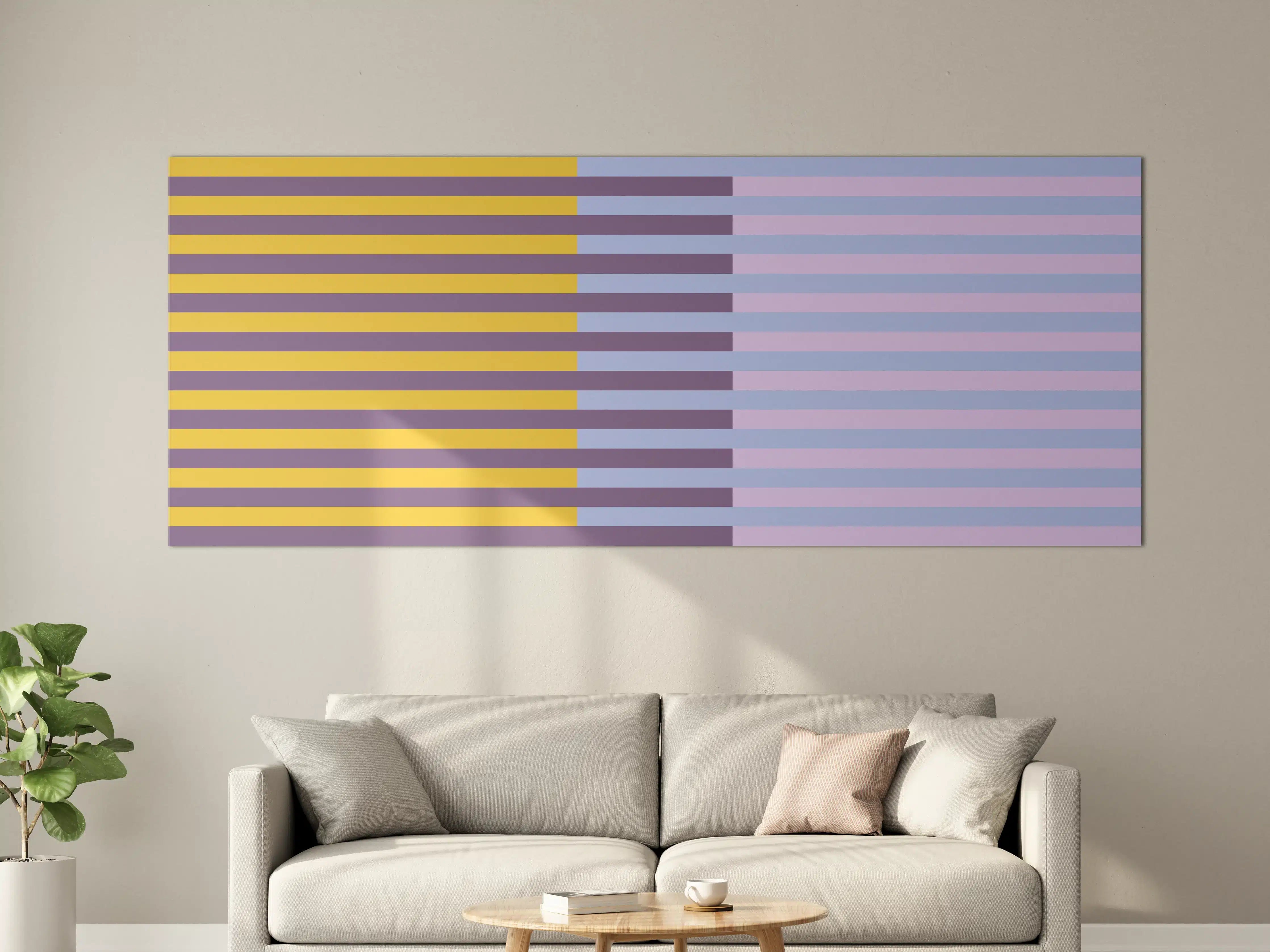 Große Wandbilder - The Springs - Multy Stripes - Lilac