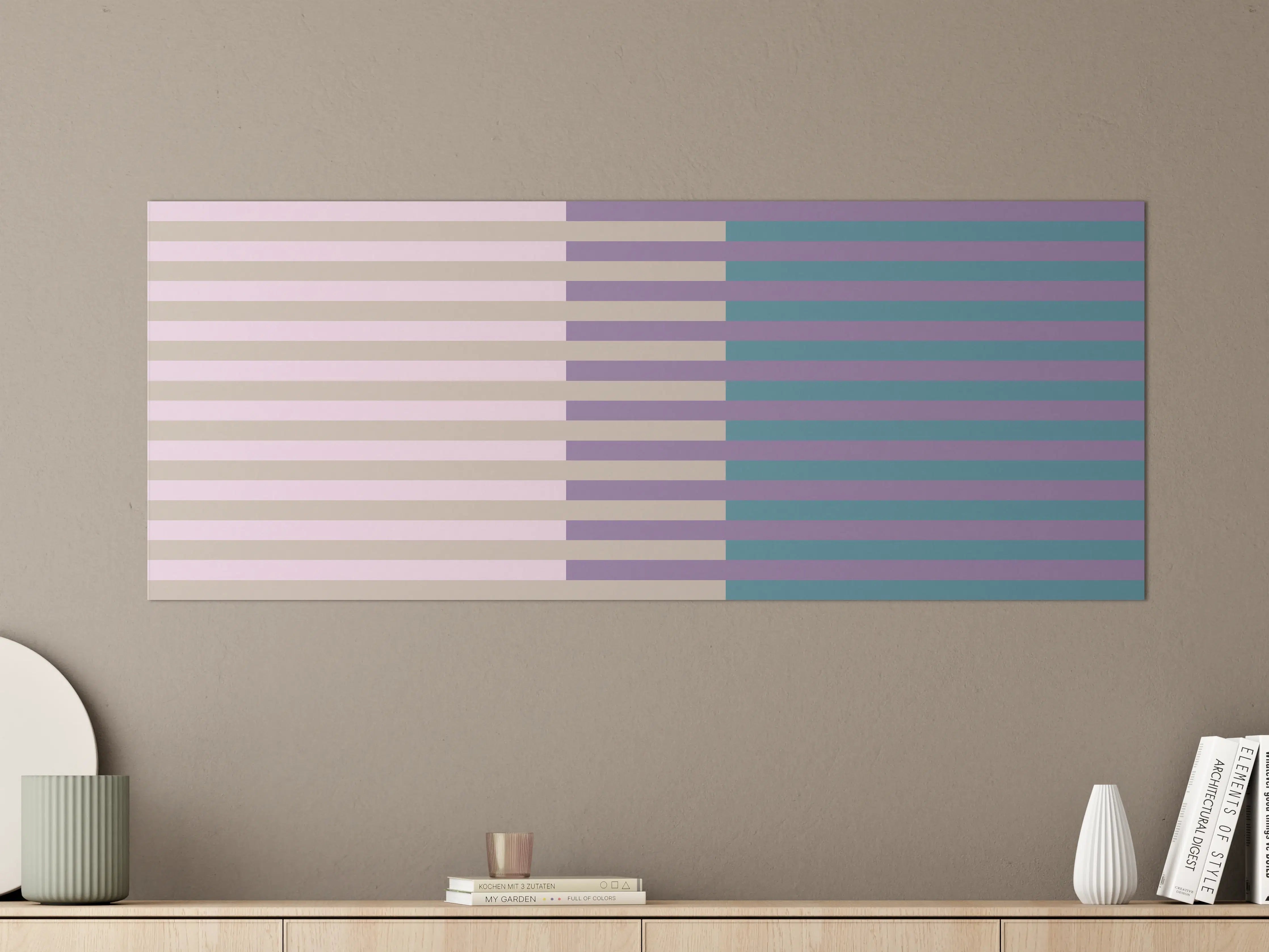 Große Wandbilder - The Vintages - Multy Stripes - Daphne