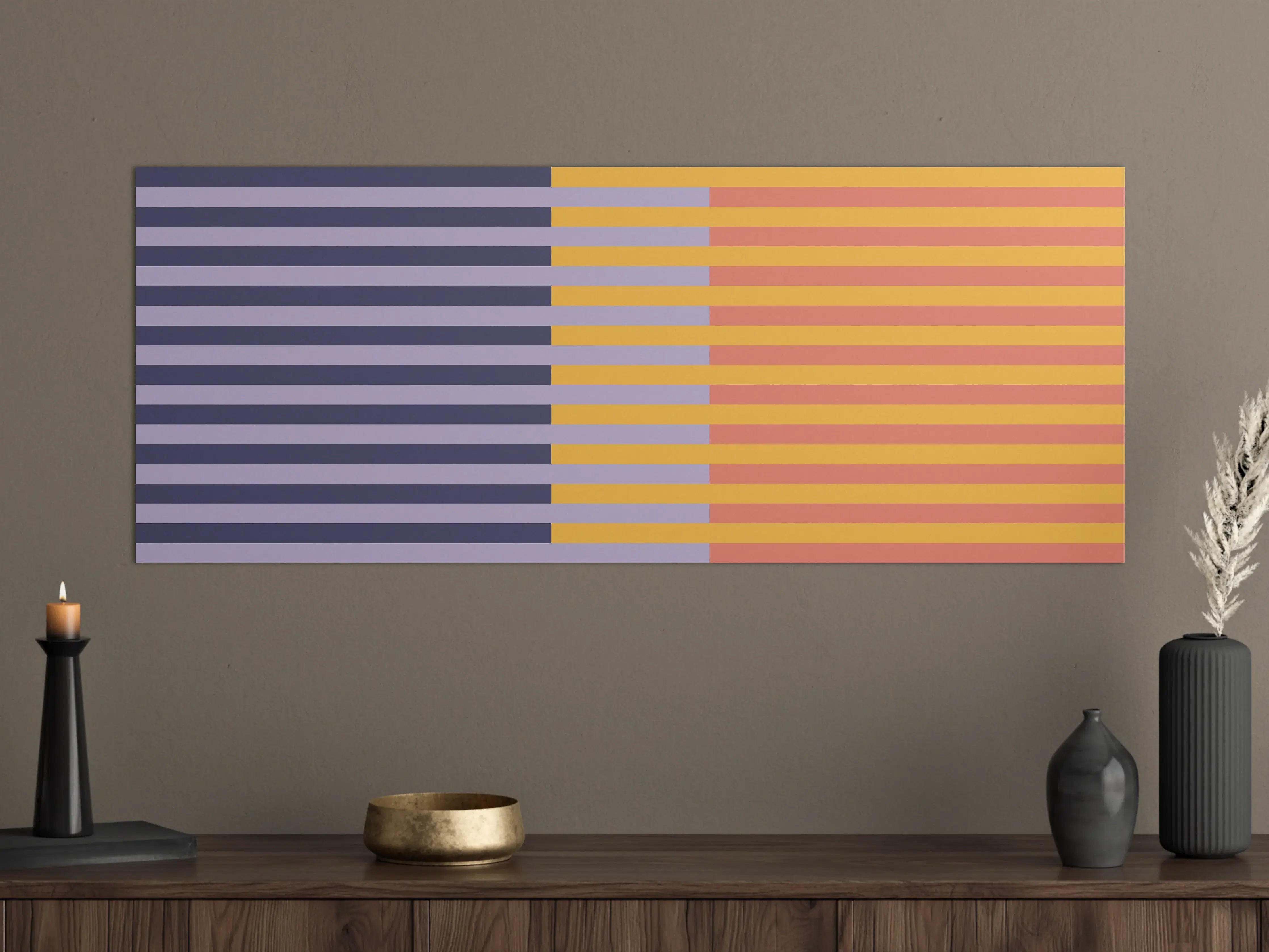 Große Wandbilder - The Vintages - Multy Stripes - Penelope