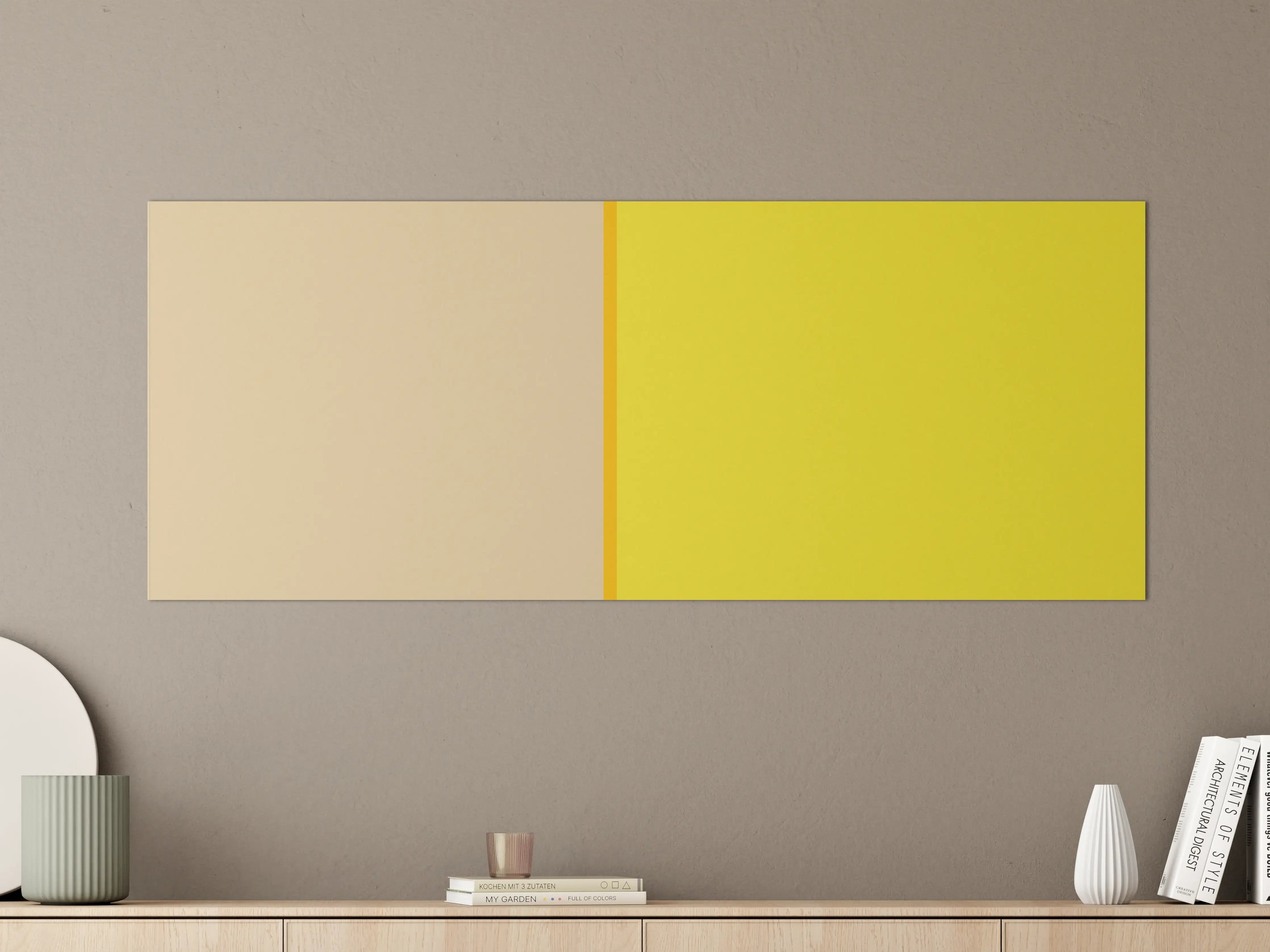 Große Wandbilder - The Yellows - Easy Vertical - Honey