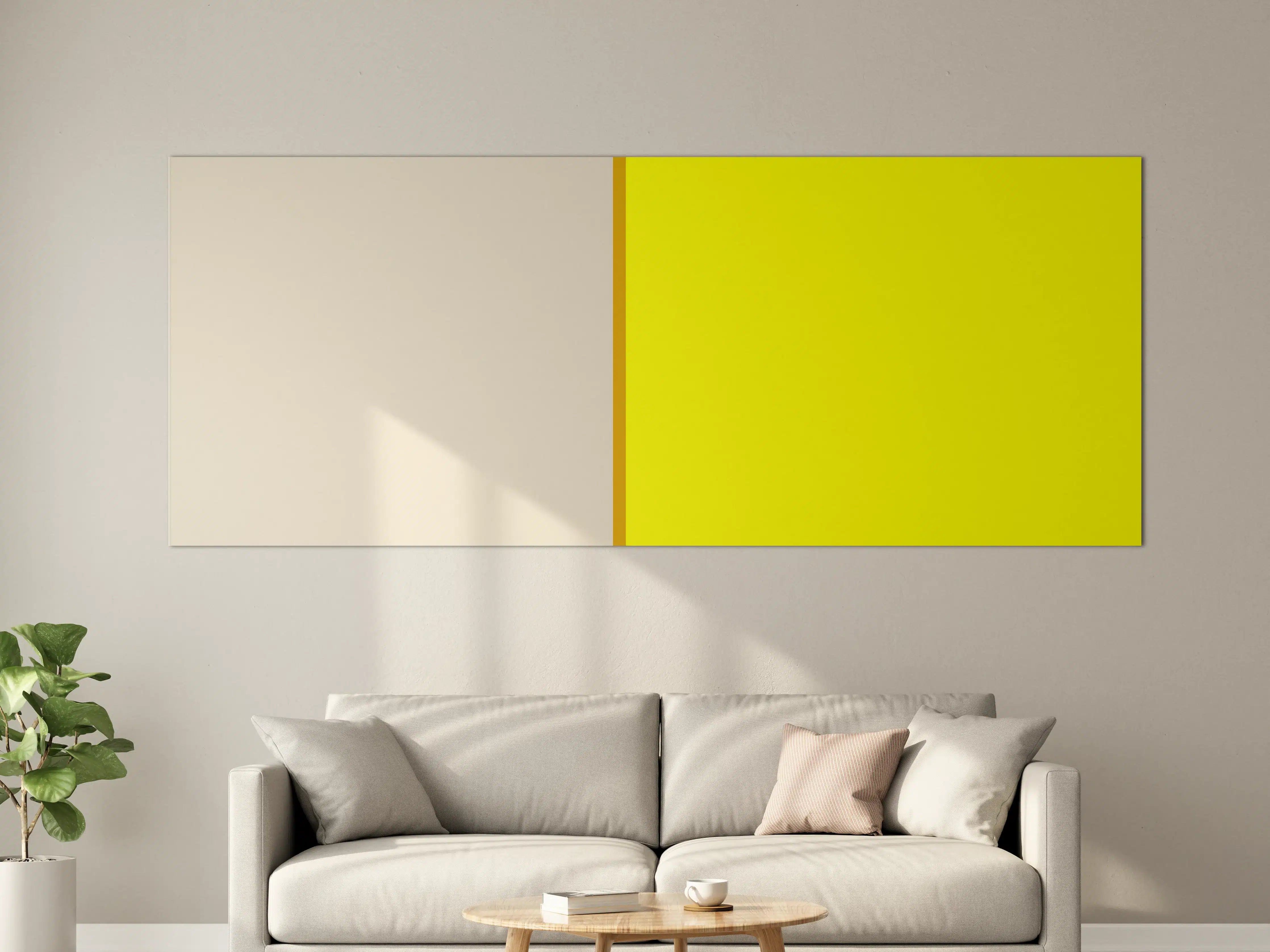 Große Wandbilder - The Yellows - Easy Vertical - Vanilla