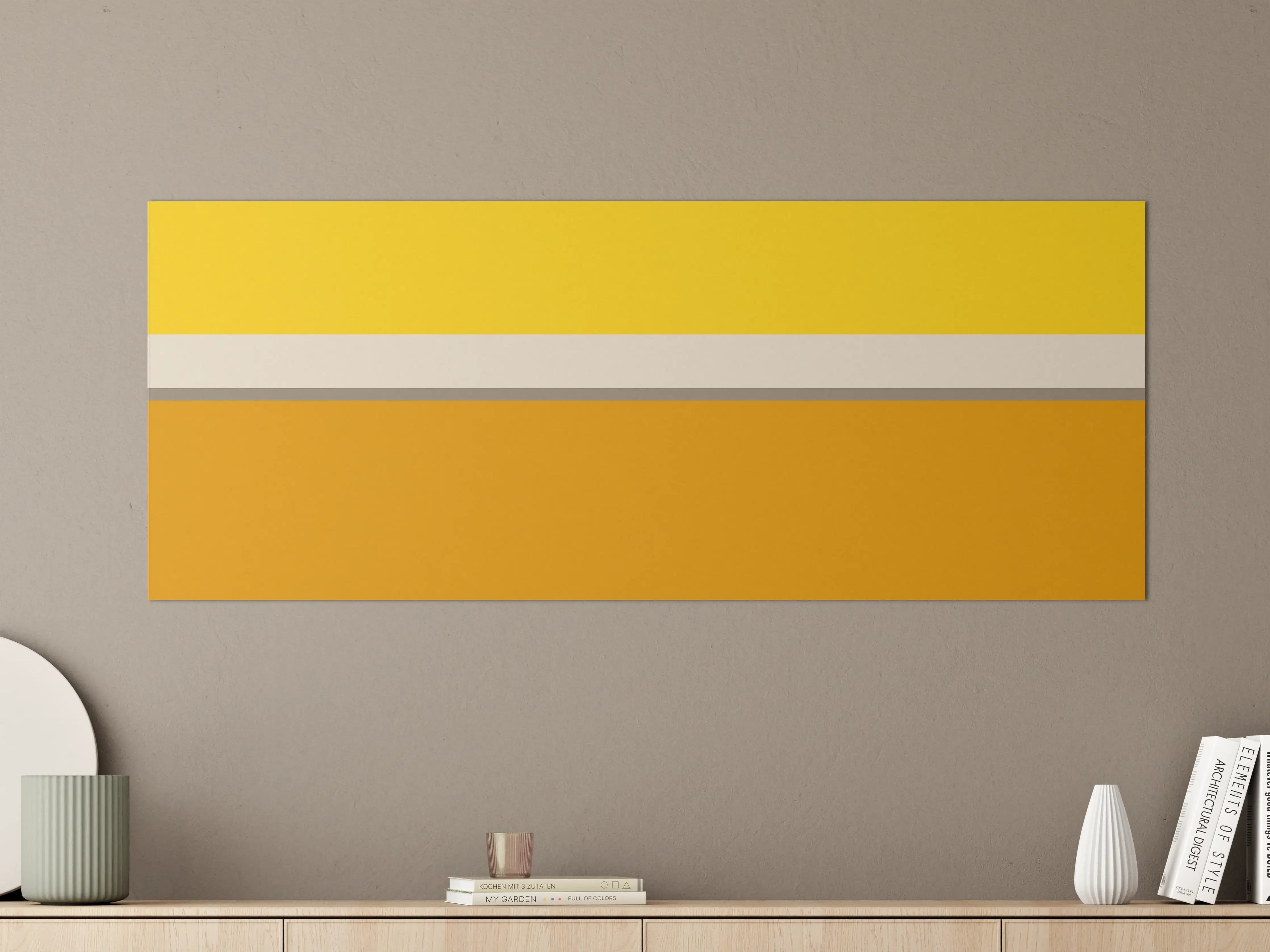 Große Wandbilder - The Yellows - Horizontal - Saffron